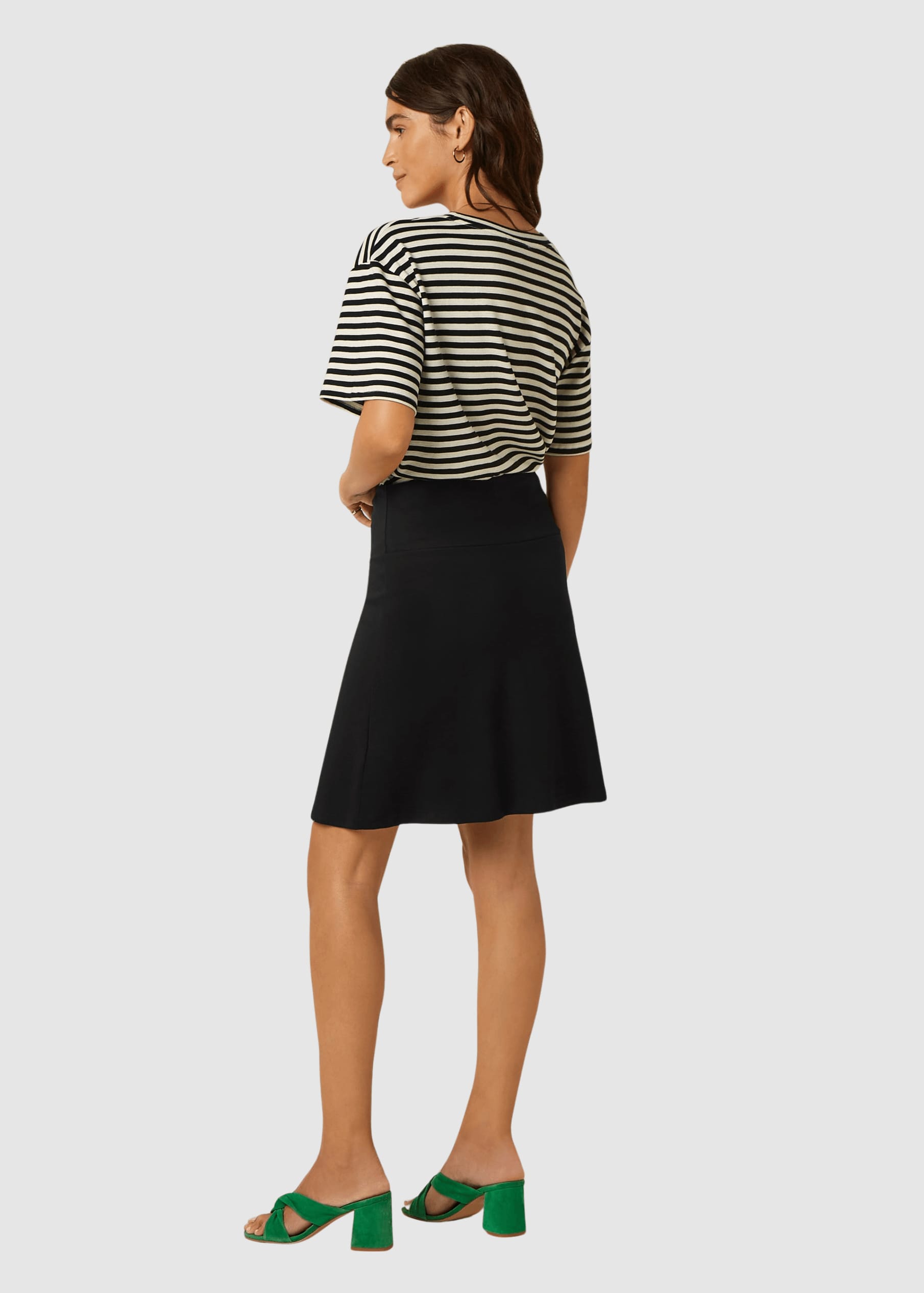 Border Skirt Milano Uni Black