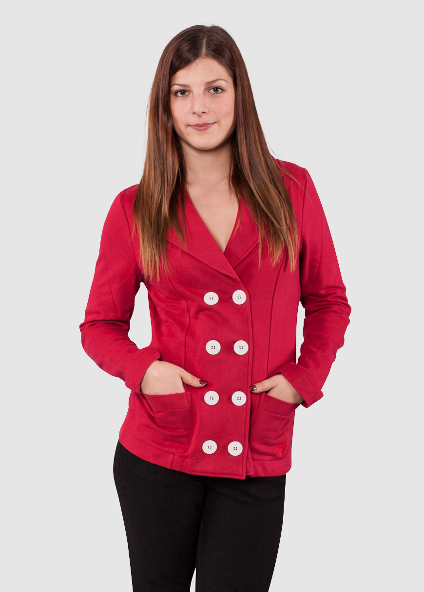 Button Berta Rot