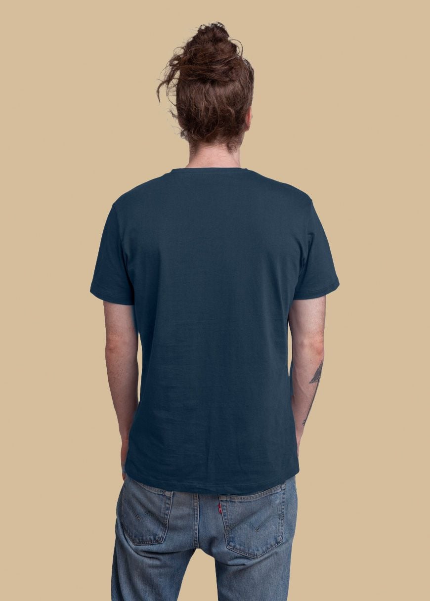 V-Neck T-Shirt Man French Navy