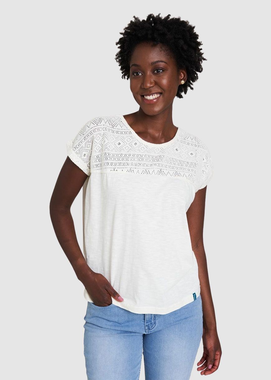 Shirt mit Spitzendetails