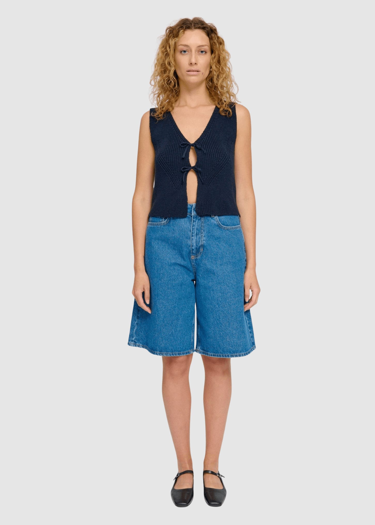 Knit Vest Indigo