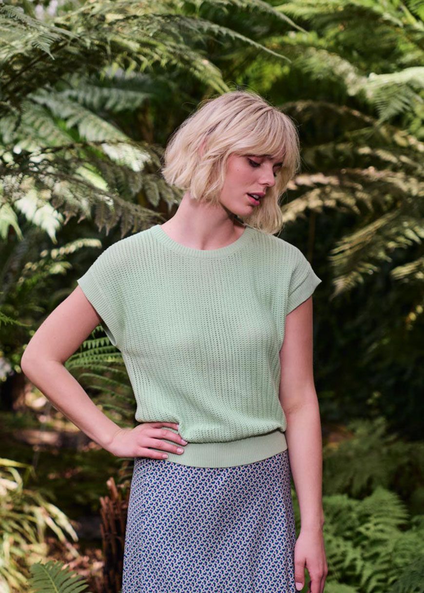 Lockeres Strick-Shirt Lockeres Strick-Shirt