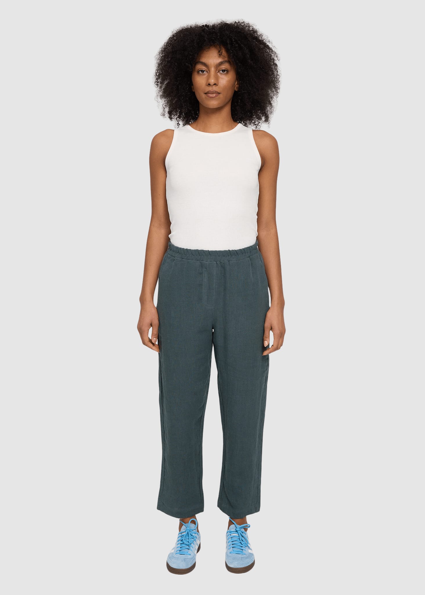 Straight Leg Linen Pants Bottle