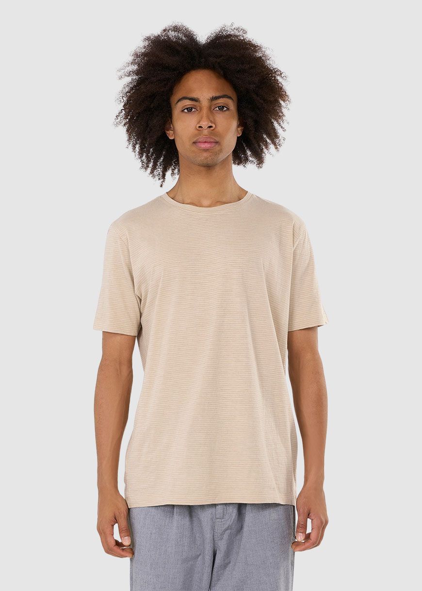 Narrow Striped Slub T-Shirt Narrow Striped Slub T-Shirt