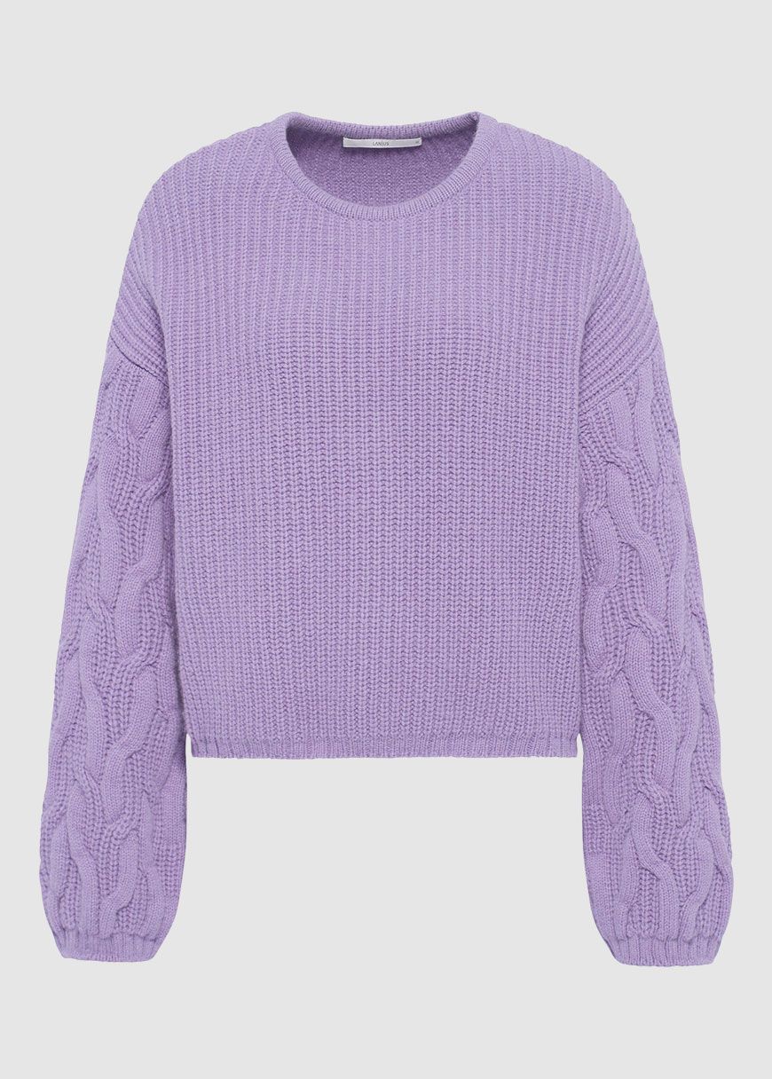 Pullover mit Zopfmuster Pullover mit Zopfmuster