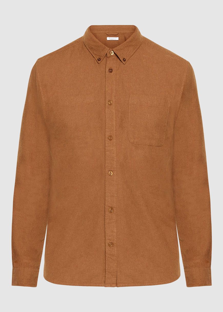 Regular Fit Melangé Flannel Shirt