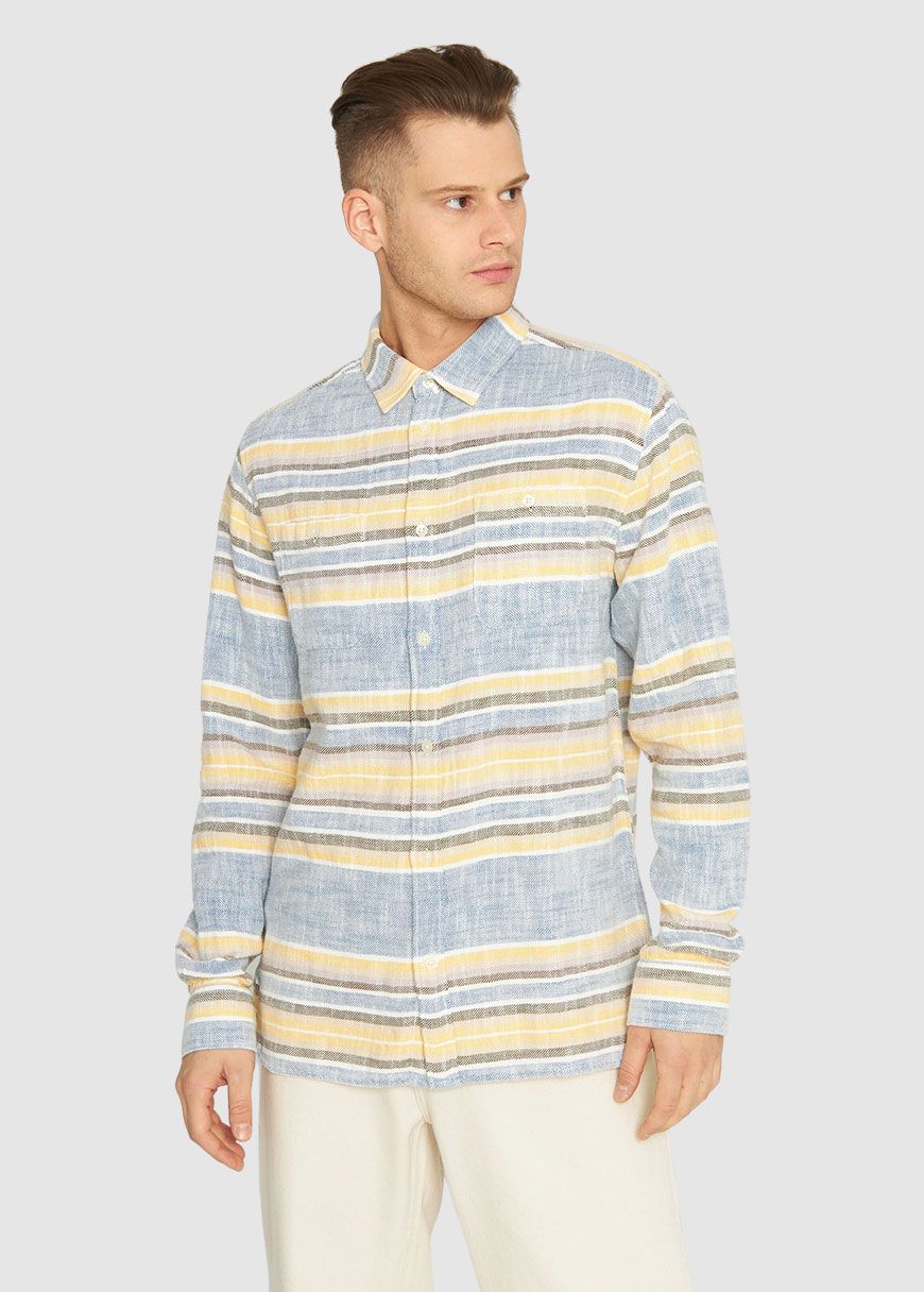 Custom Fit Horisontal Striped Shirt