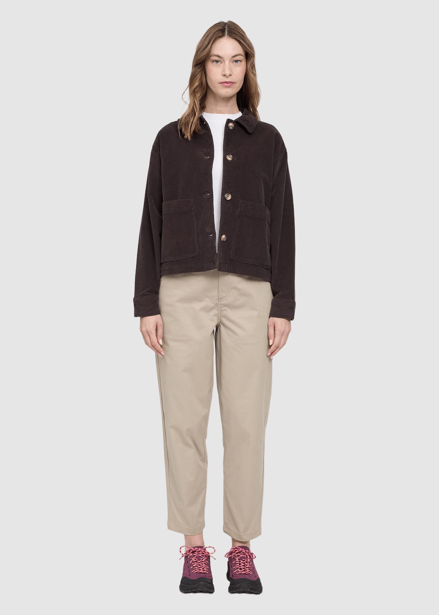 Corduroy Shacket Dark Chocolate