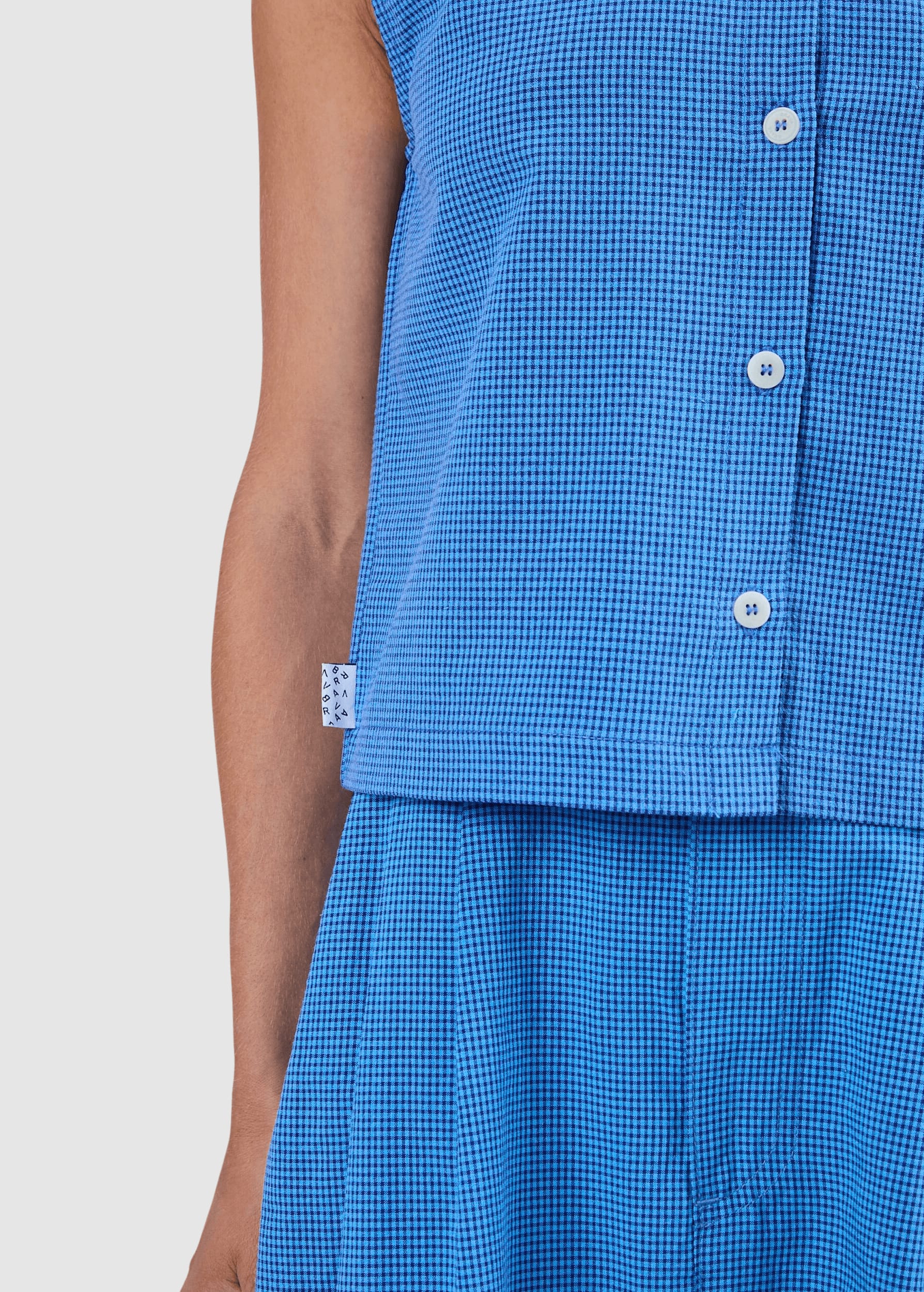 Checks Button Up Blouse Checks Button Up Blouse