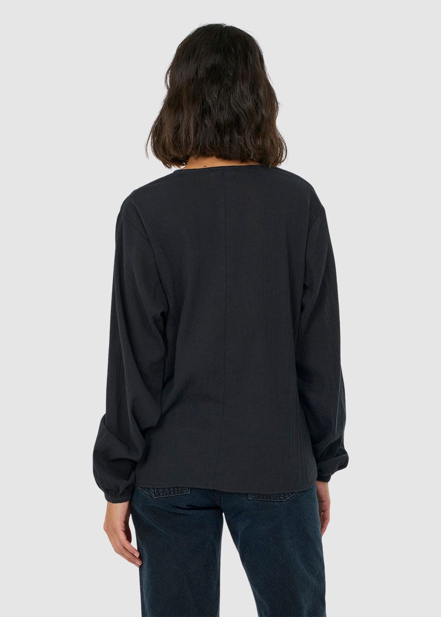 Cotton Crepe A-Shape Volume Sleeved Shirt