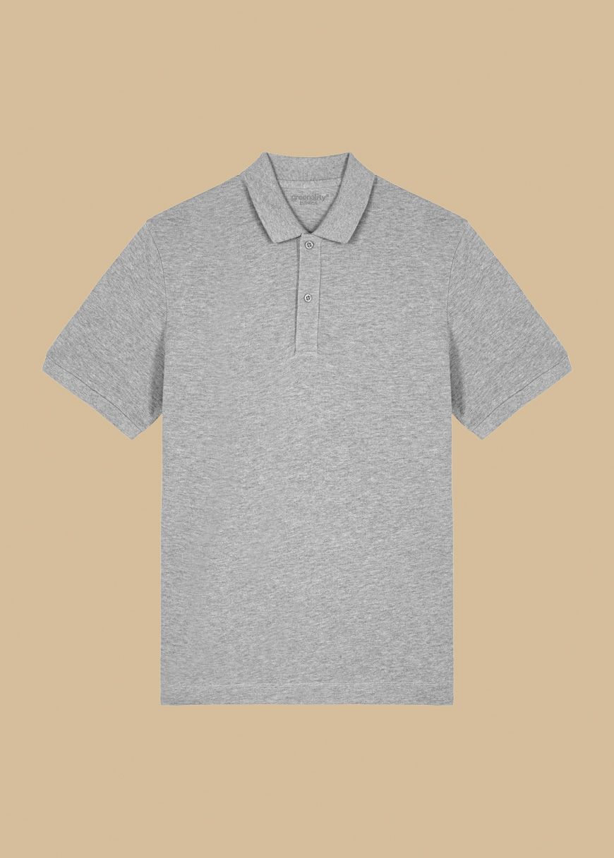 Classic_Polo_heather_grey_frei_vorne_c1a93e7af1.jpg Classic Poloshirt Man Heather Grey