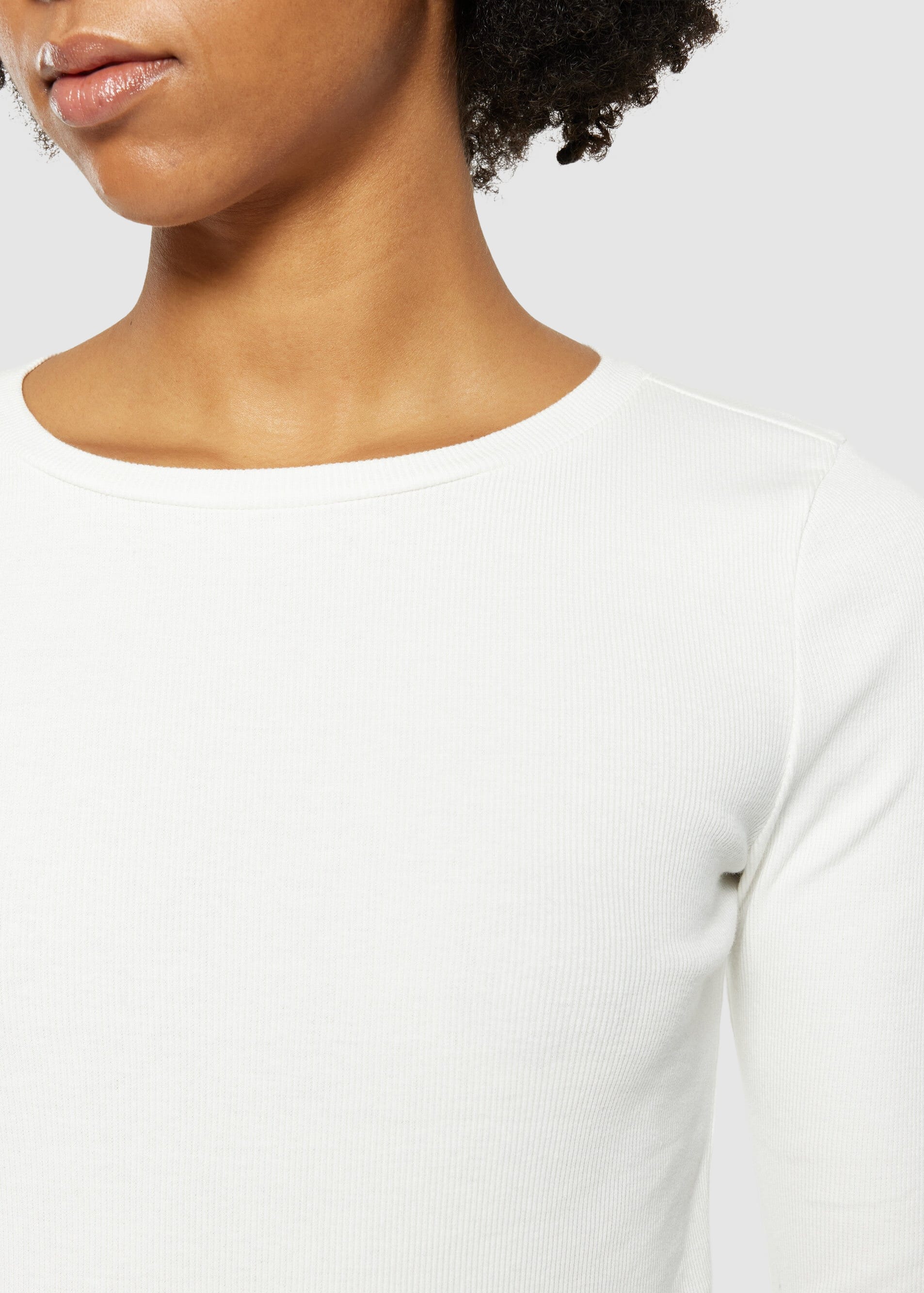 knowledge-cotton-apparel-rib-long-sleeve-t-shirt-star-white-4.jpeg Rib Long Sleeve T-Shirt Star White