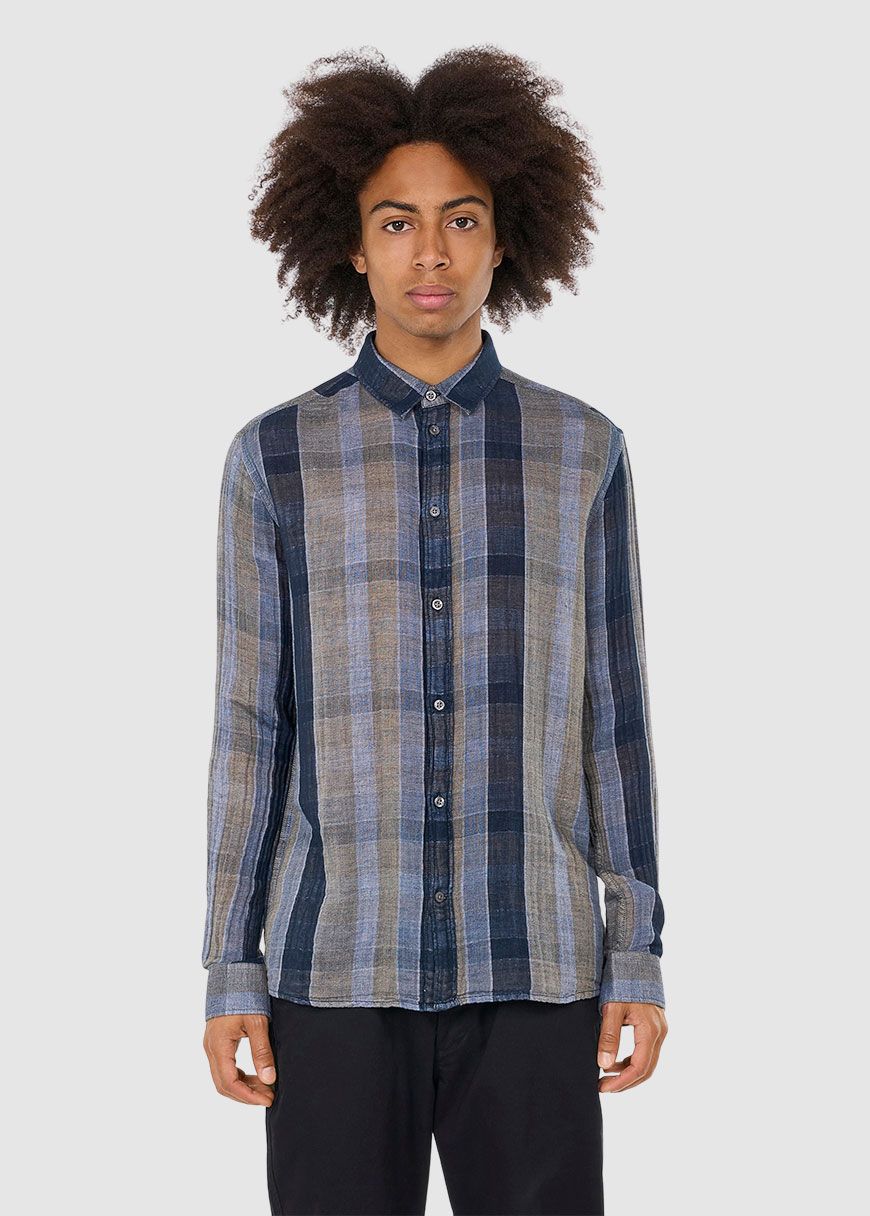 Relaxed Double Layer Striped Shirt Relaxed Double Layer Striped Shirt