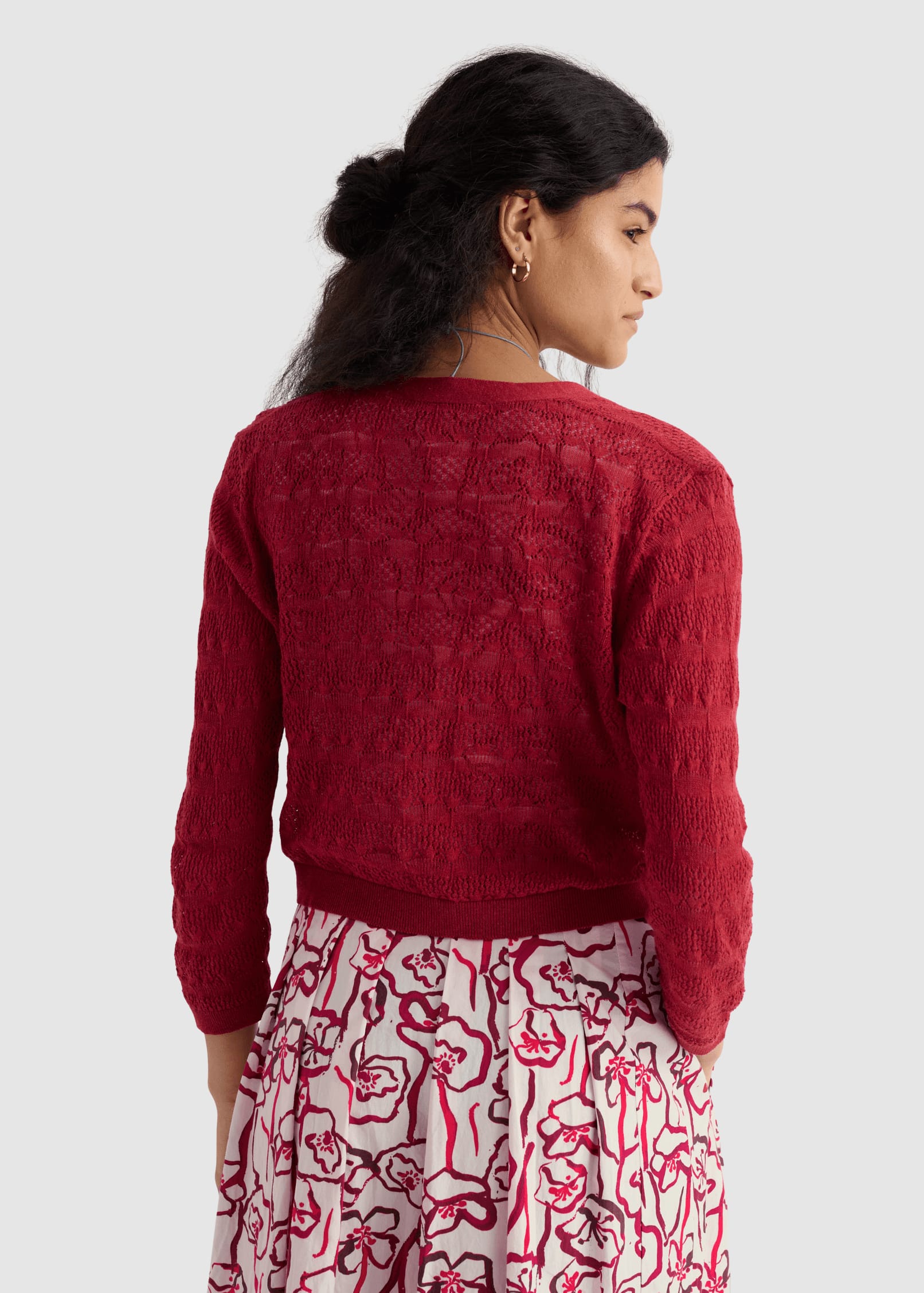 Sweet Day Cardigan Boat Red Sweet Day Cardigan Boat Red