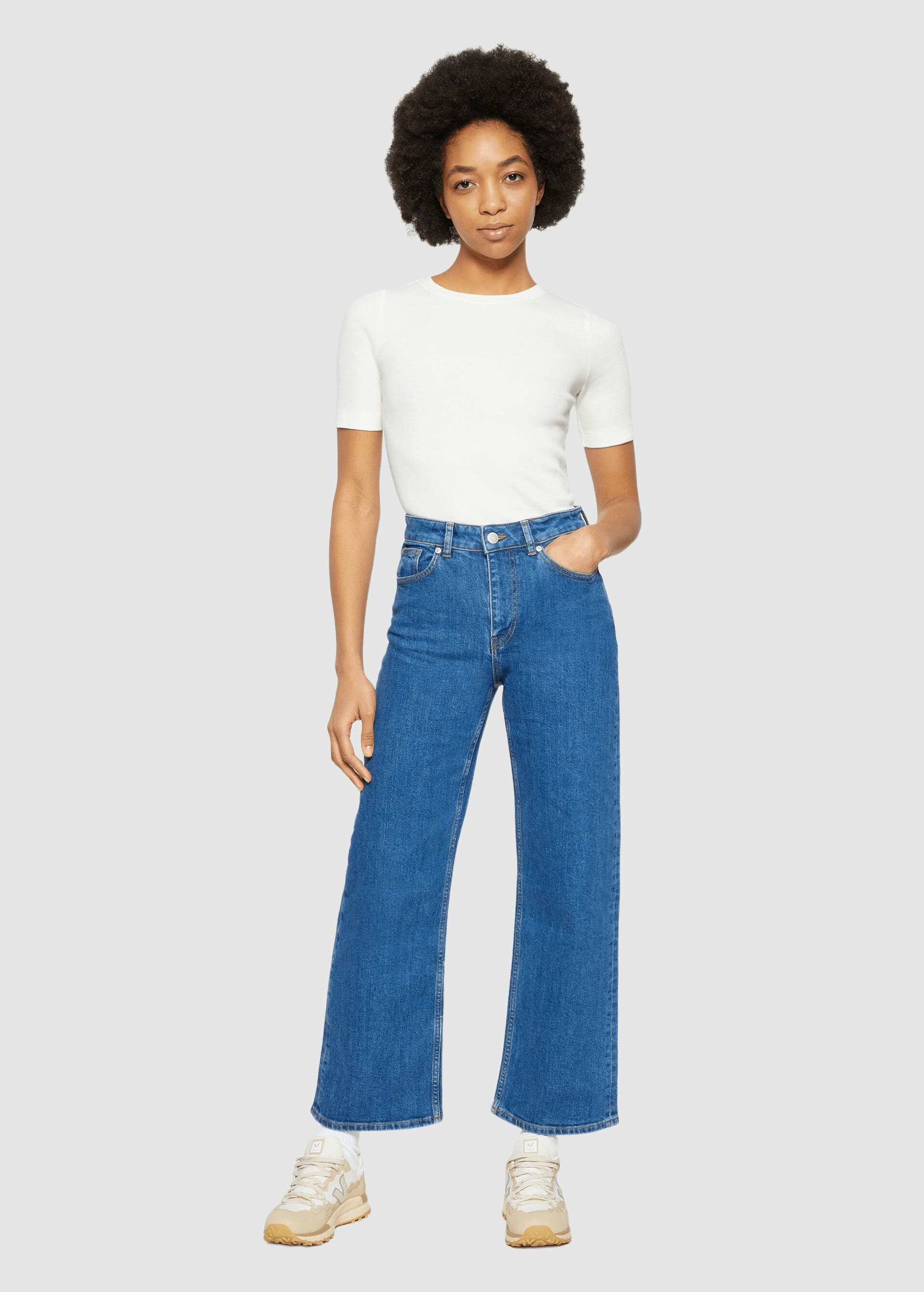 Rib T-Shirt Star White