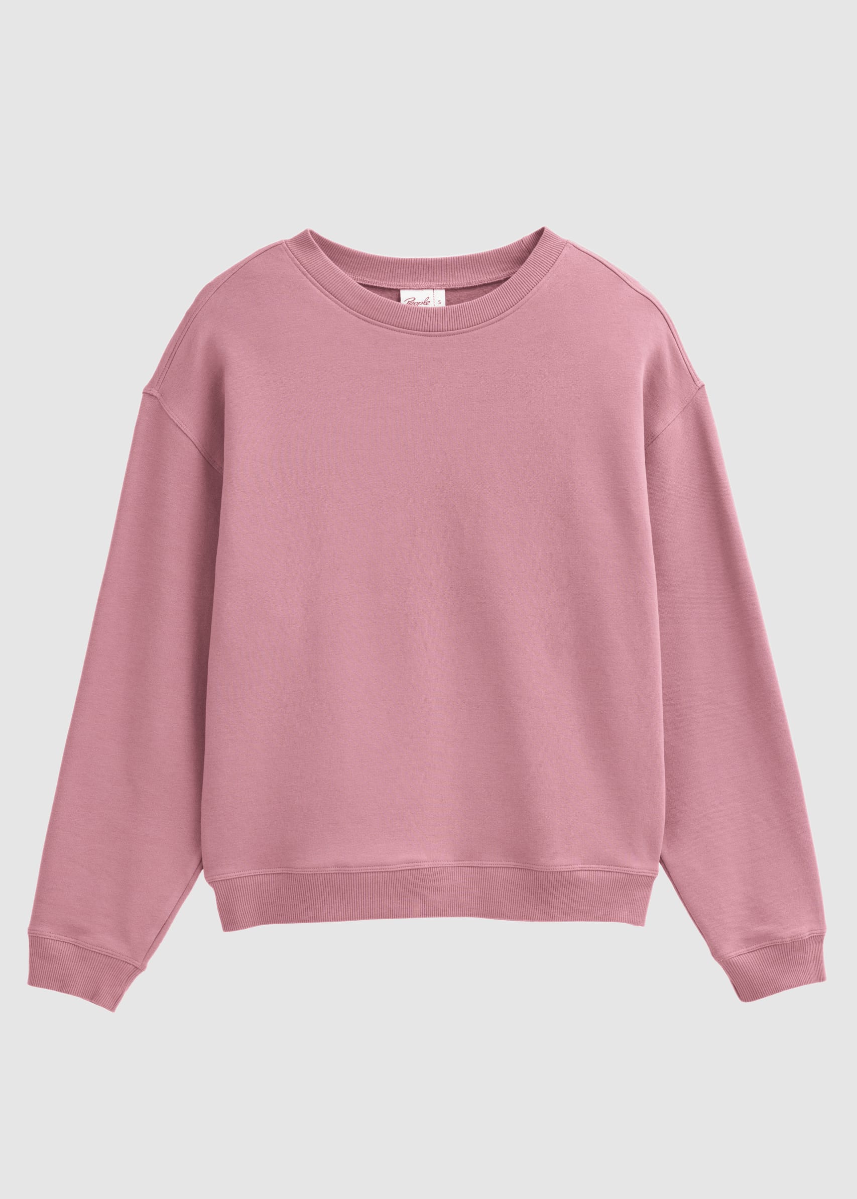 People Wear Organic Sweat-Pullover Dunkelmalve
