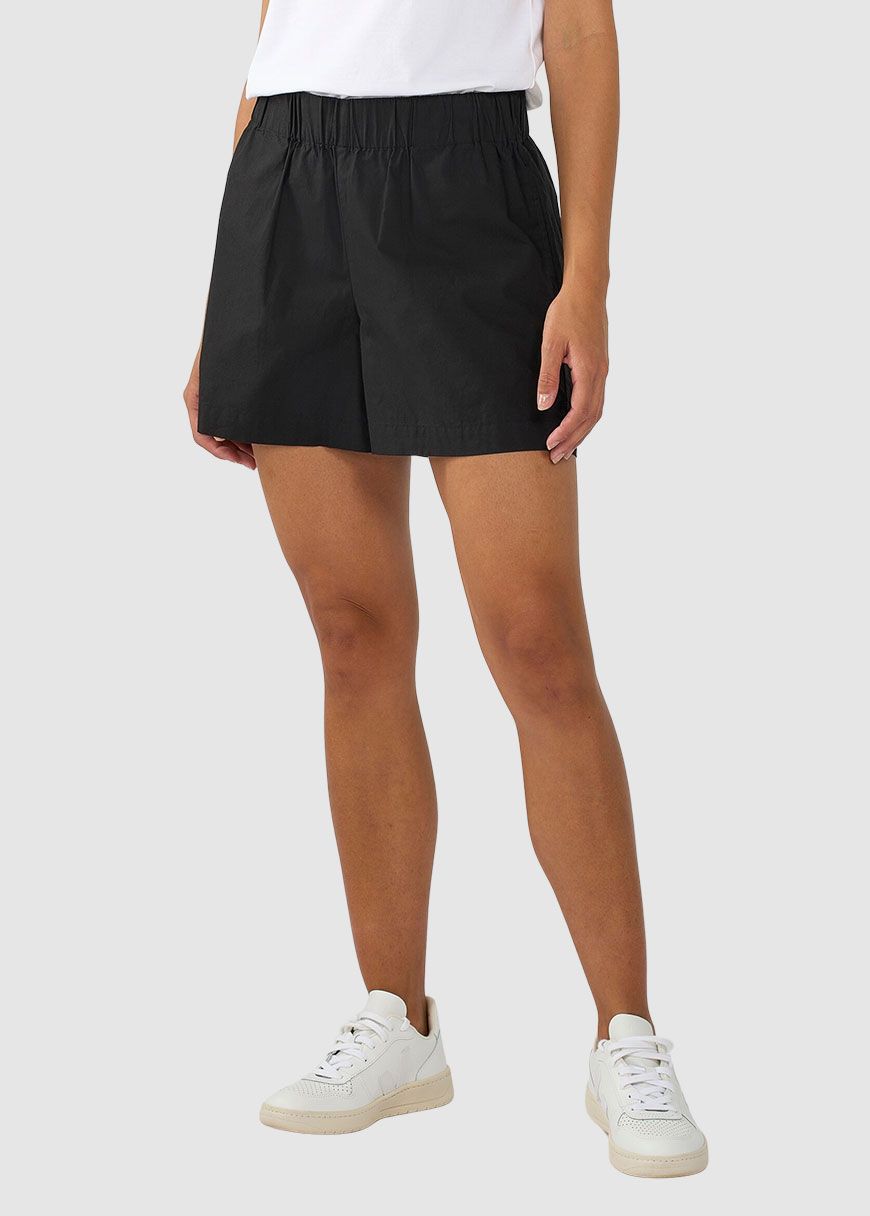 Poplin Elastic Waist Shorts Poplin Elastic Waist Shorts
