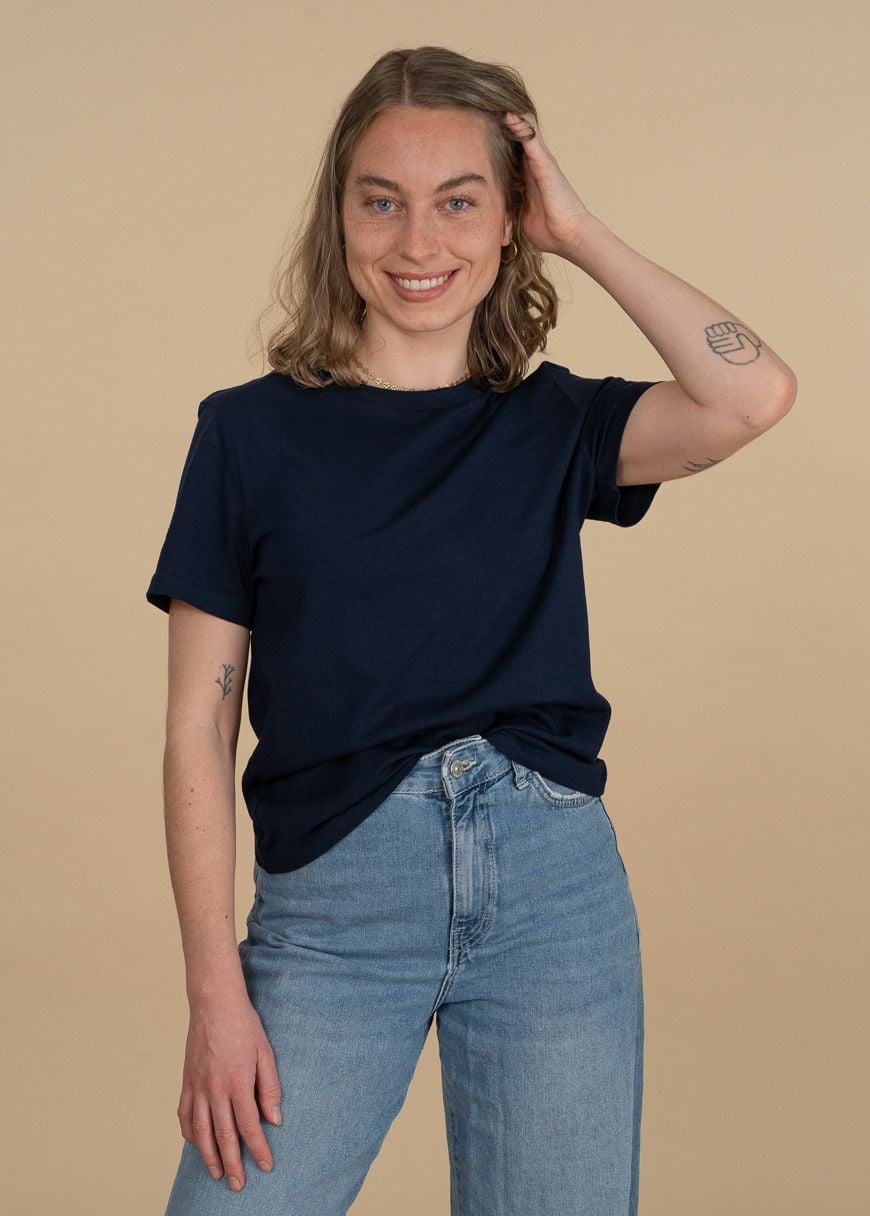 Classic T-Shirt Woman French Navy