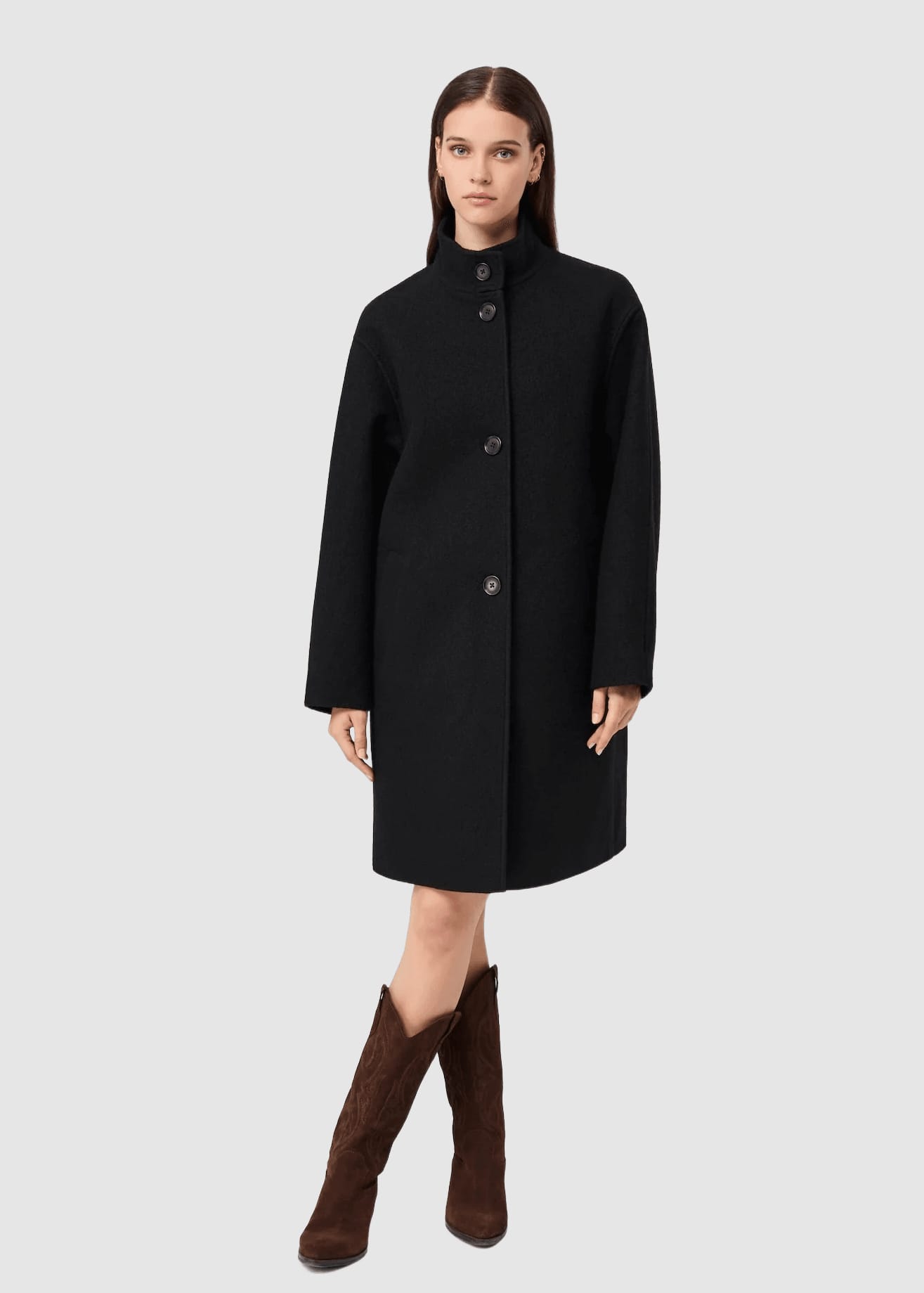 langerchen-kurzer-mantel-aus-walk-mit-membran-black-1.jpeg Kurzer Mantel Aus Walk Mit Membran Black