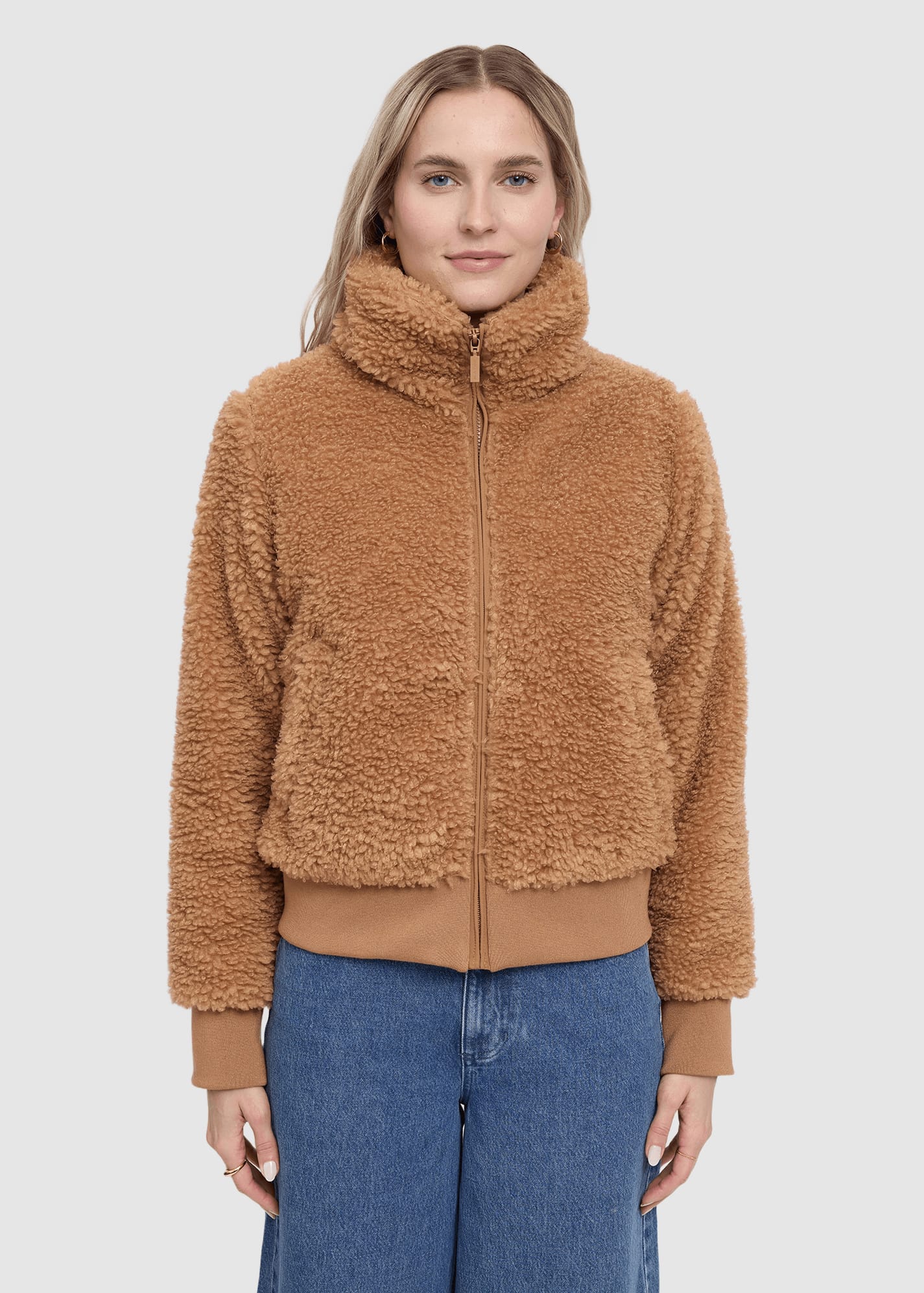 Faux-Fur Blouson Fawn