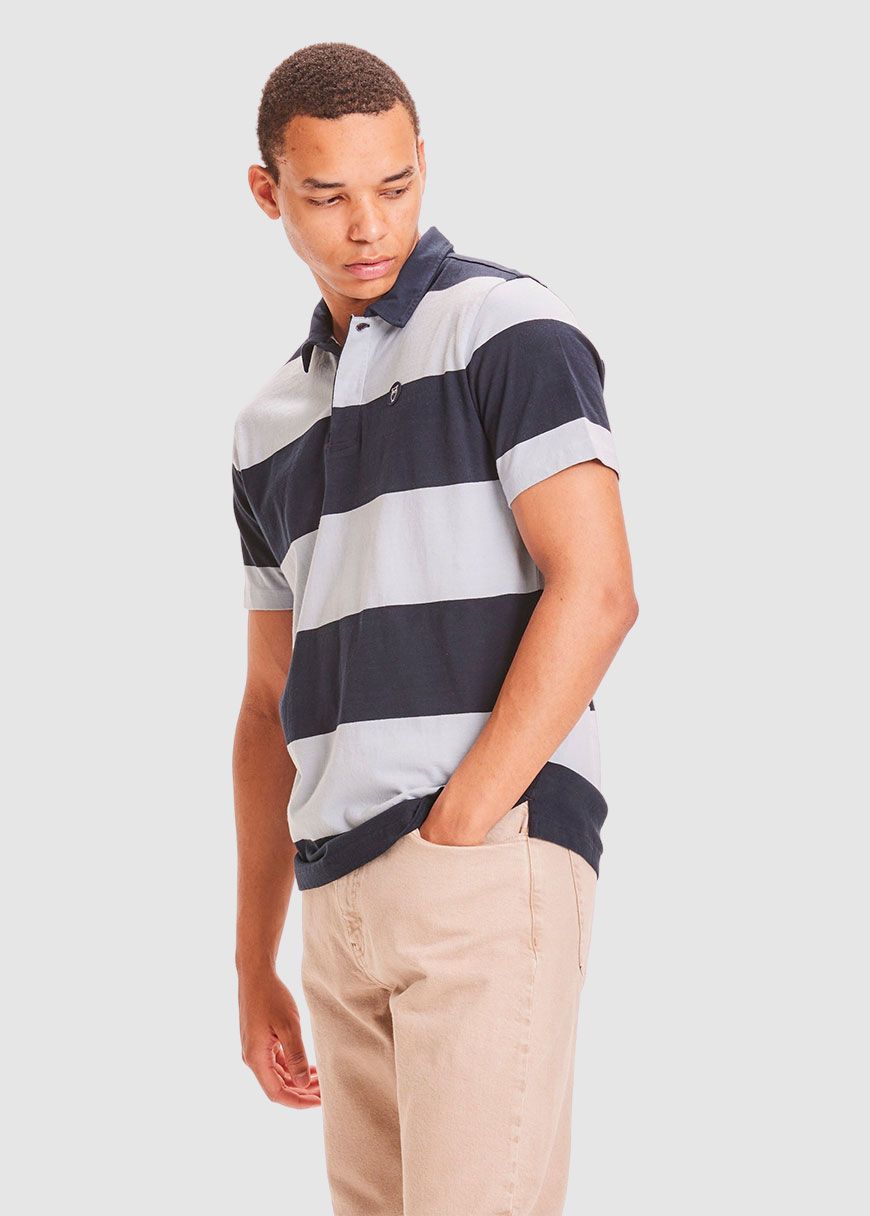Rowan Block Striped Polo Rowan Block Striped Polo