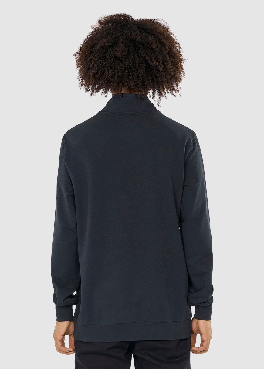 ½ Neck Zip Badge Sweat