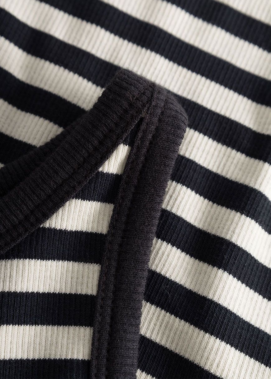 Striped Racer Rib Top Striped Racer Rib Top