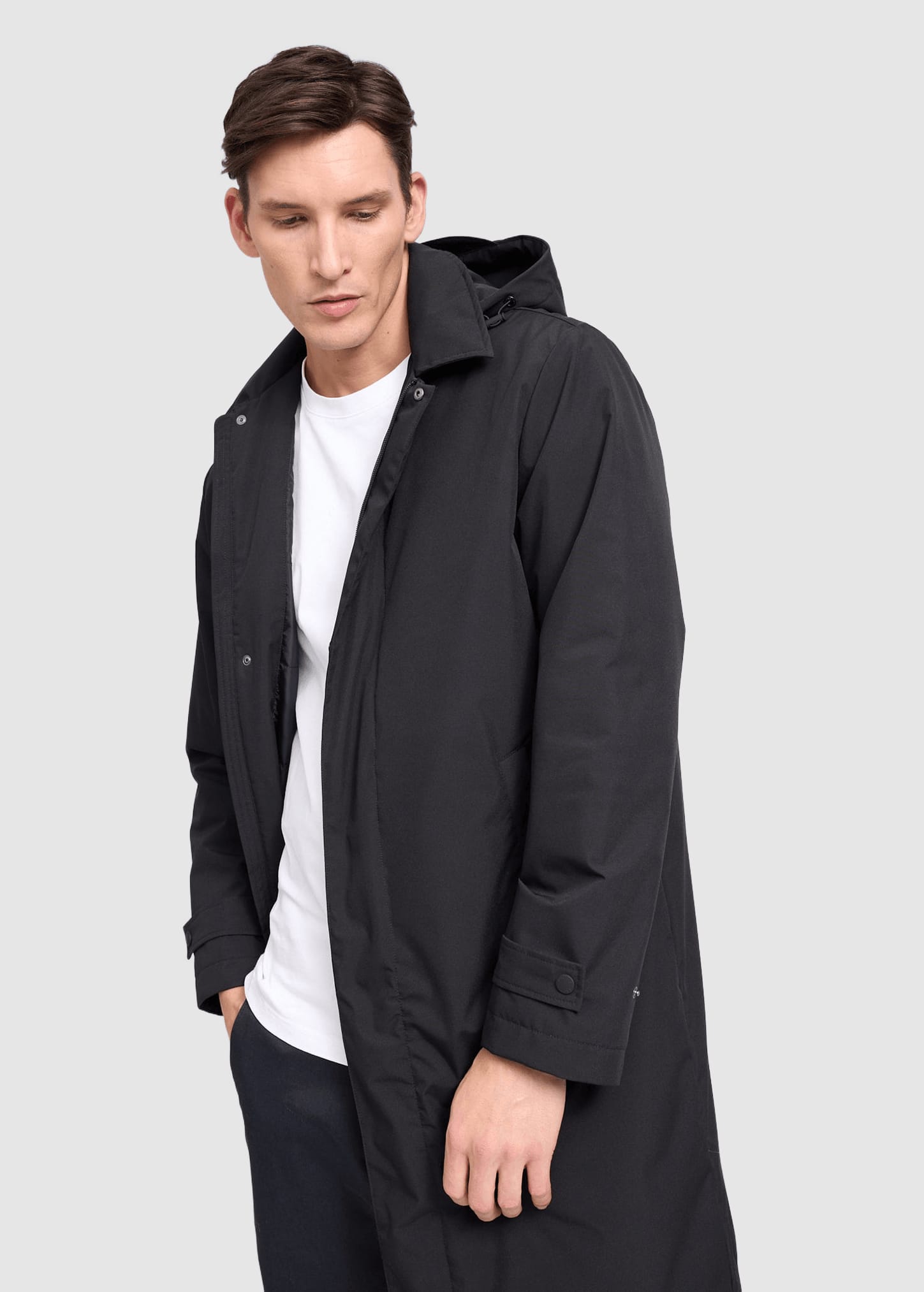 Light Padded Coat Black