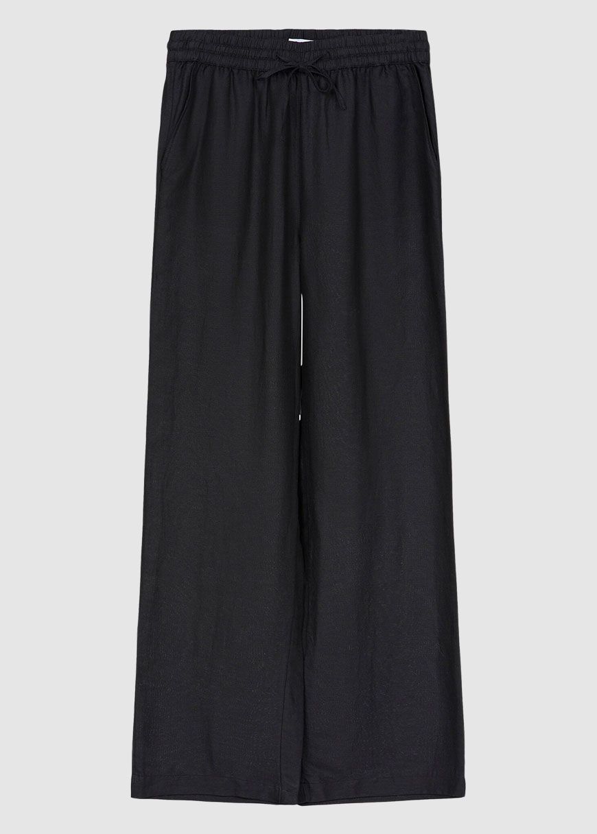 Linen Mix Elastic Waist Pants Linen Mix Elastic Waist Pants