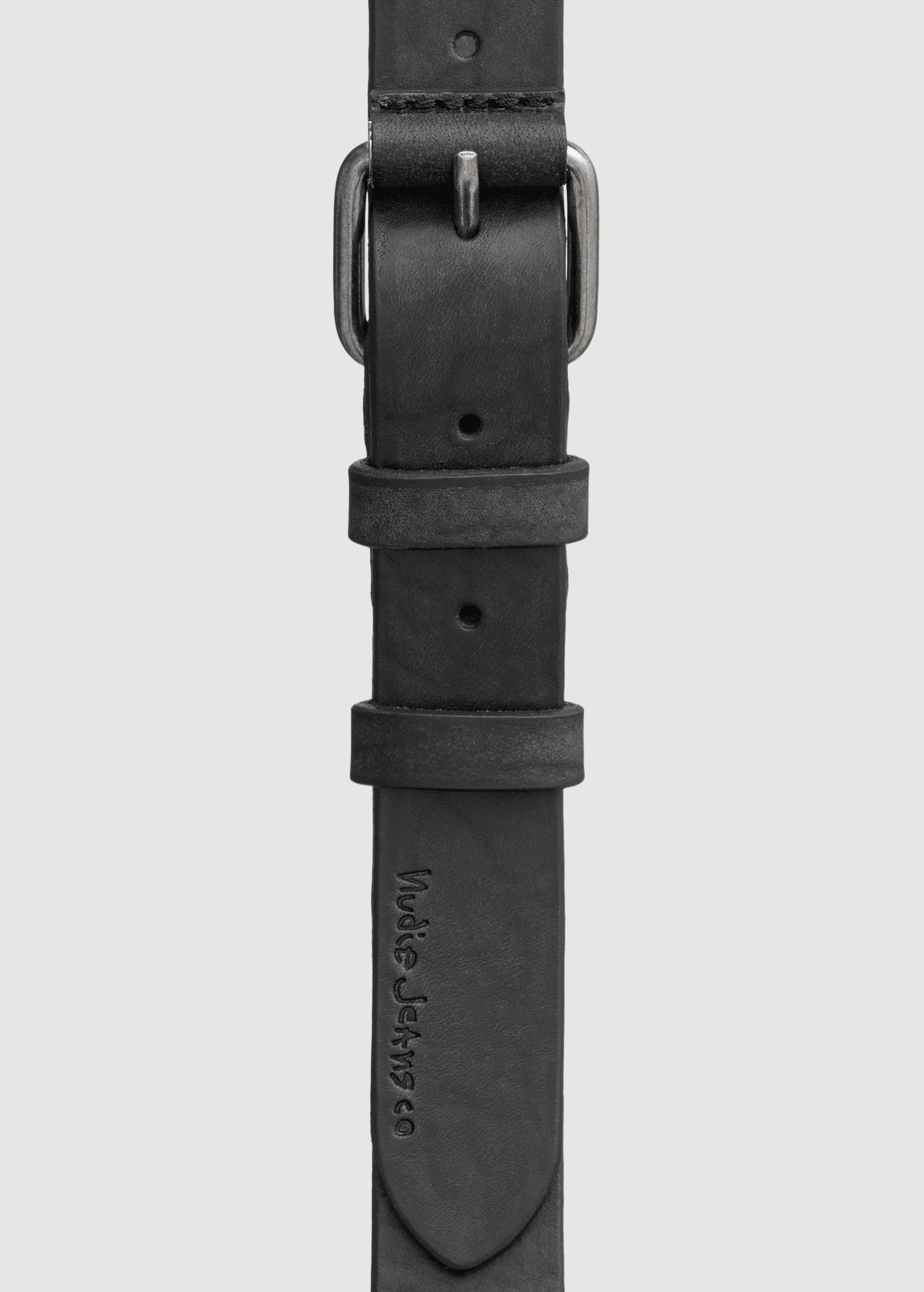 nudie-jeans-dwayne-leather-belt-black-1.jpeg Dwayne Leather Belt Black