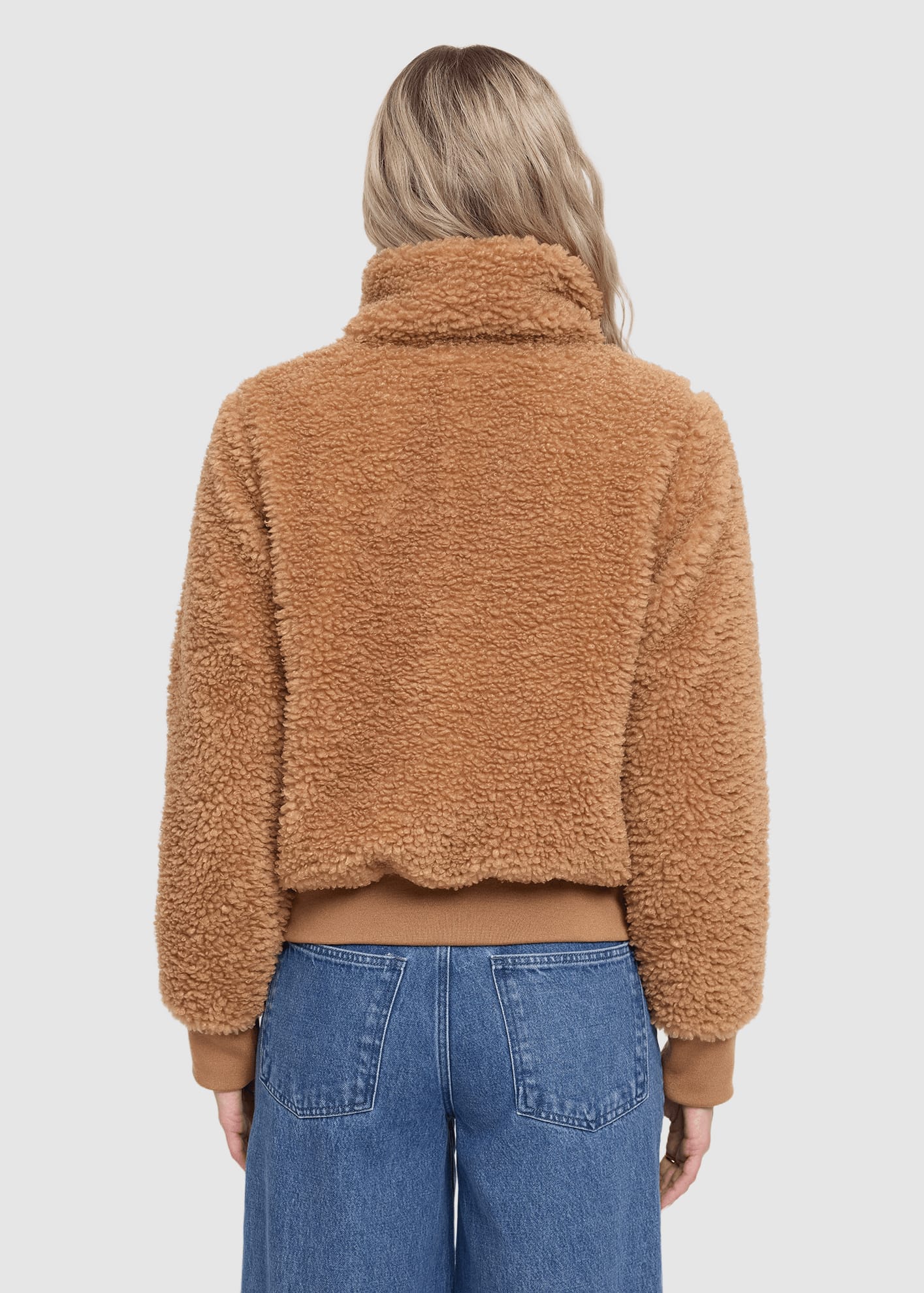 Faux-Fur Blouson Fawn