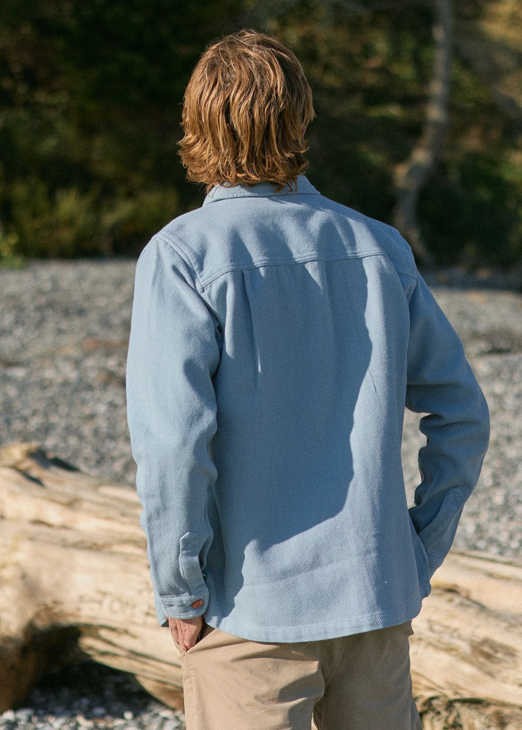 Island Twill Shirt Faded Denim