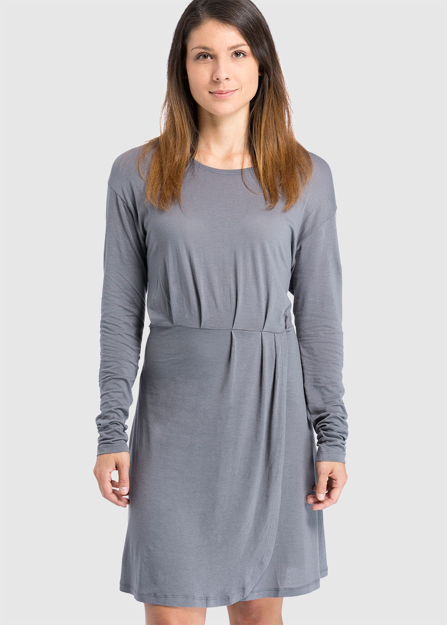 Folded Dress City Grey