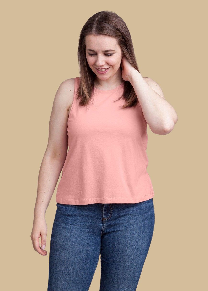 Cropped Oversized Tanktop Woman