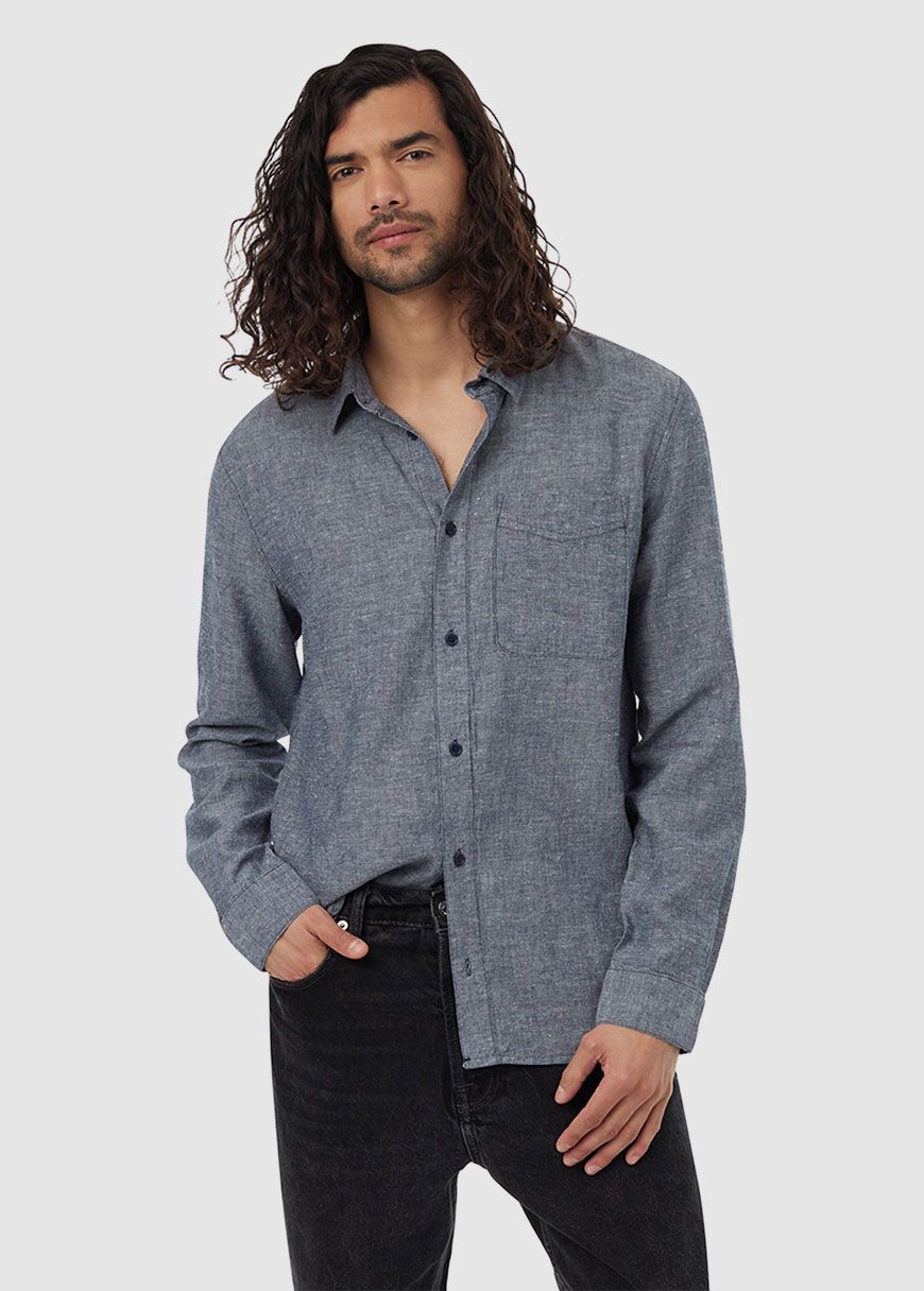 M Hemp Button Front Shirt