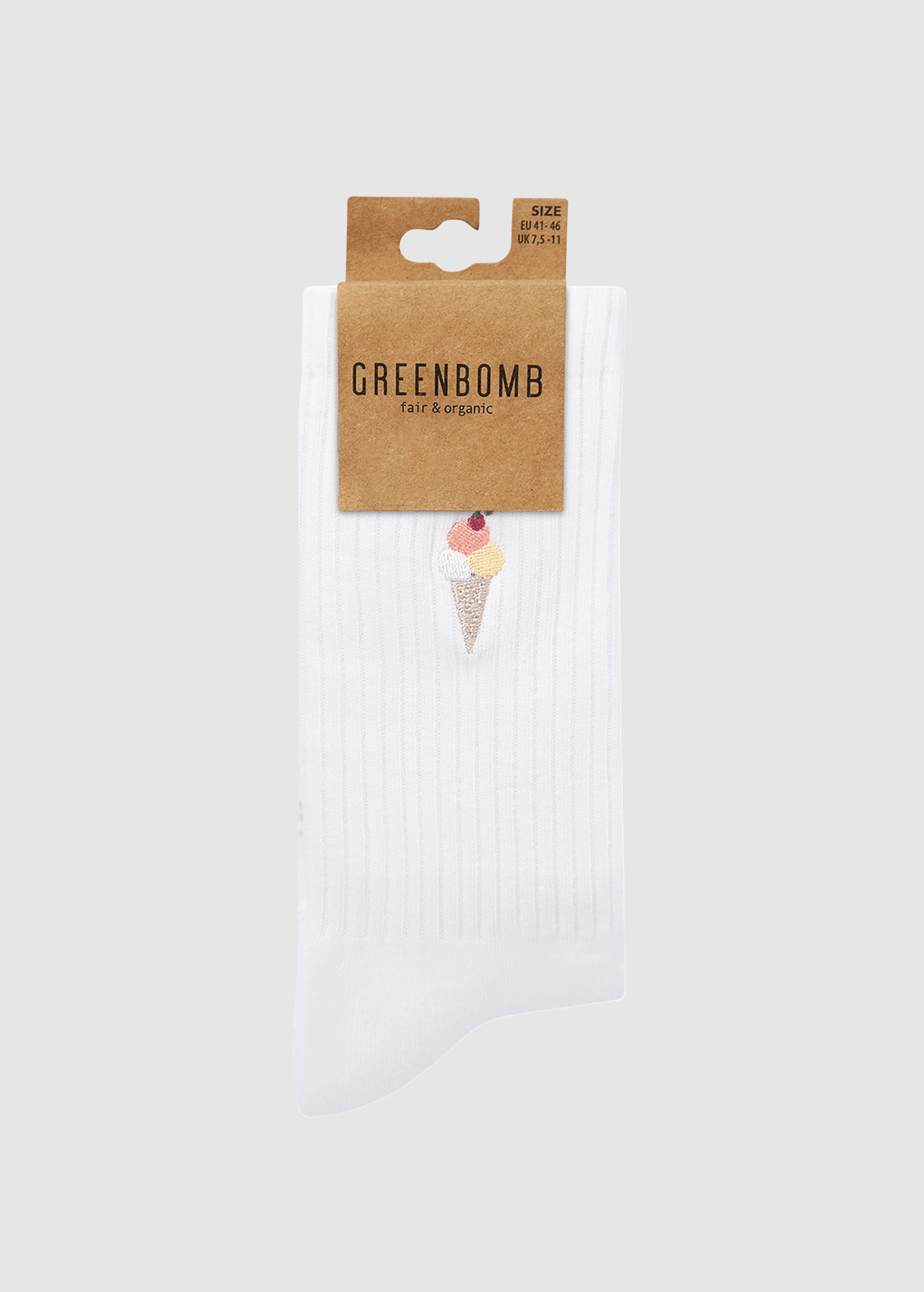 Ice Waffle Socks White