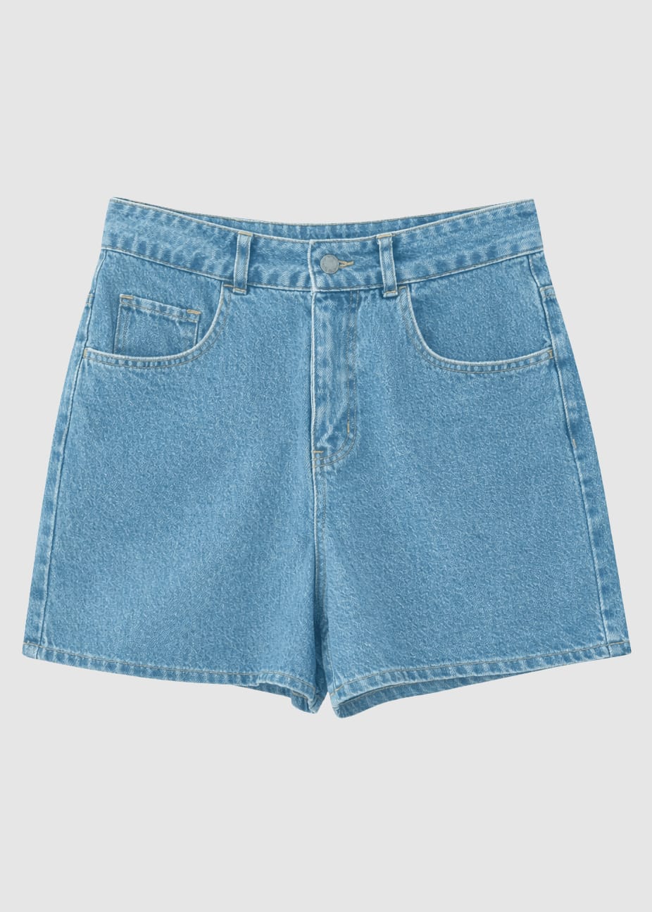 Denim Shorts Light Blue Wash