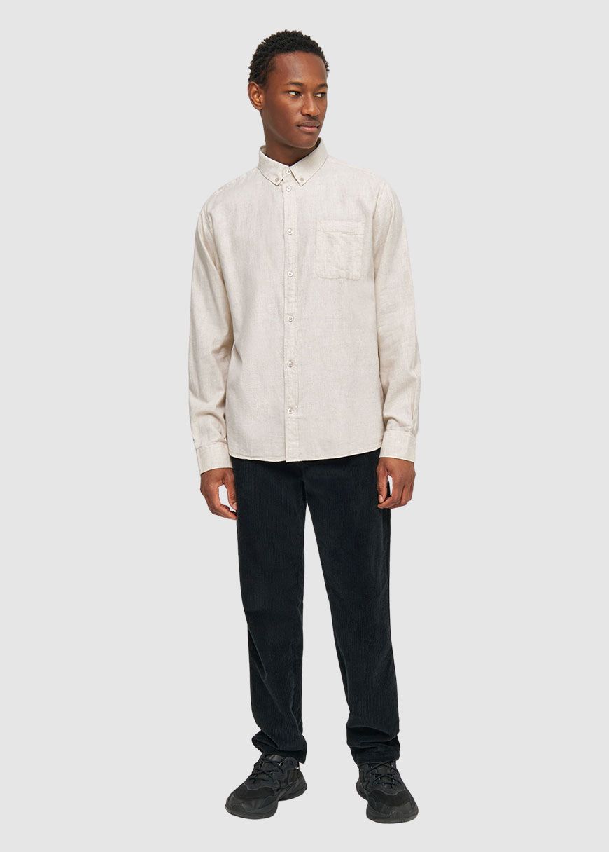 Regular Fit Melangé Flannel Shirt Regular Fit Melangé Flannel Shirt