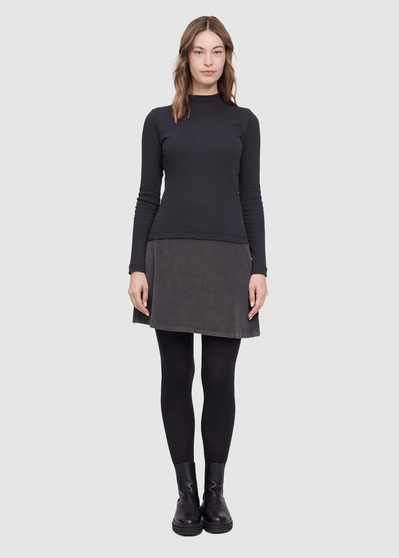 Basic Turtleneck Longsleeve Black