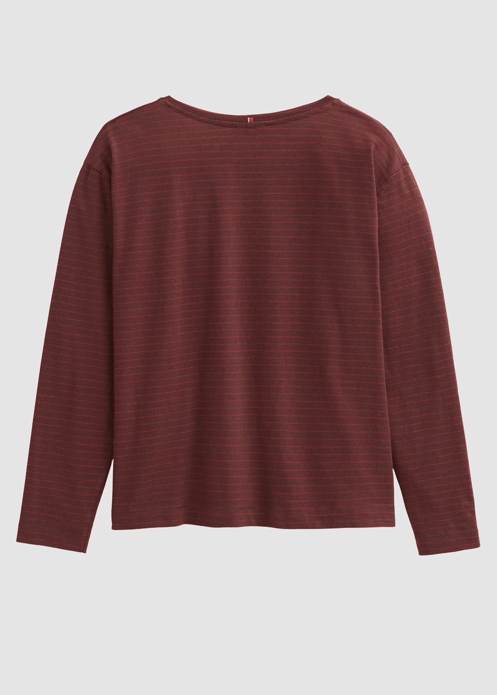 people-wear-organic-langarm-shirt-kastanie-geringelt-2.jpeg Langarm-Shirt Kastanie Geringelt