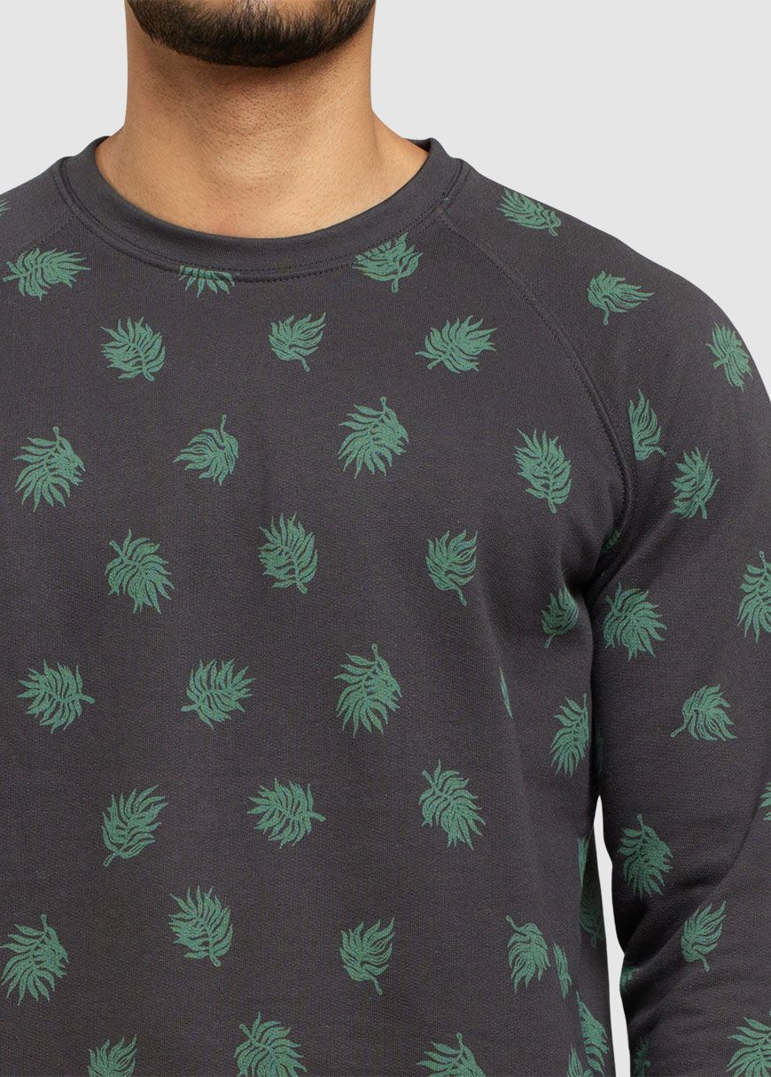 Sweatshirt Malmoe Leaf AOP Sweatshirt Malmoe Leaf AOP