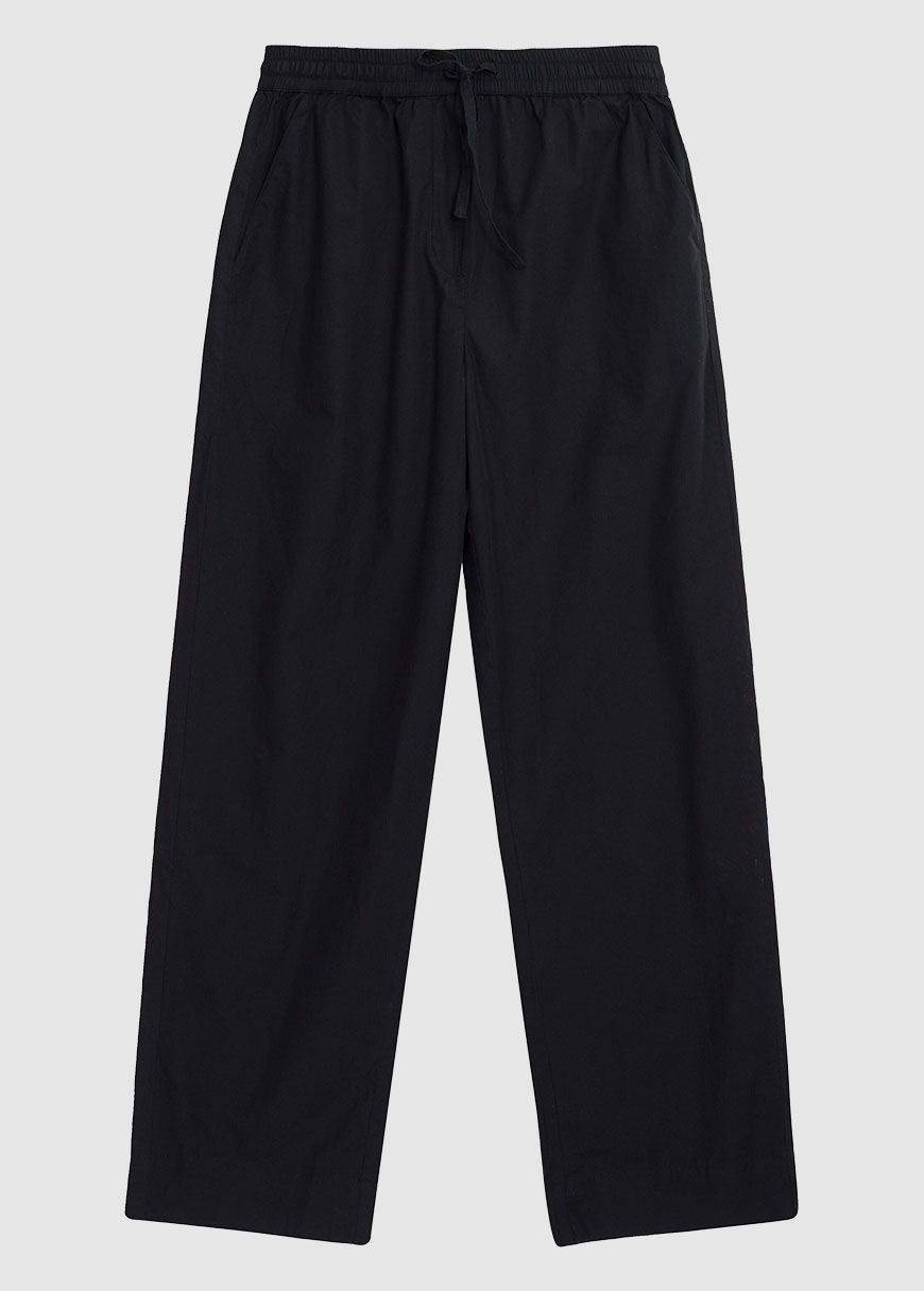 Chloe Barrel High-Rise Poplin Elastic Waistband Pants Chloe Barrel High-Rise Poplin Elastic Waistband Pants