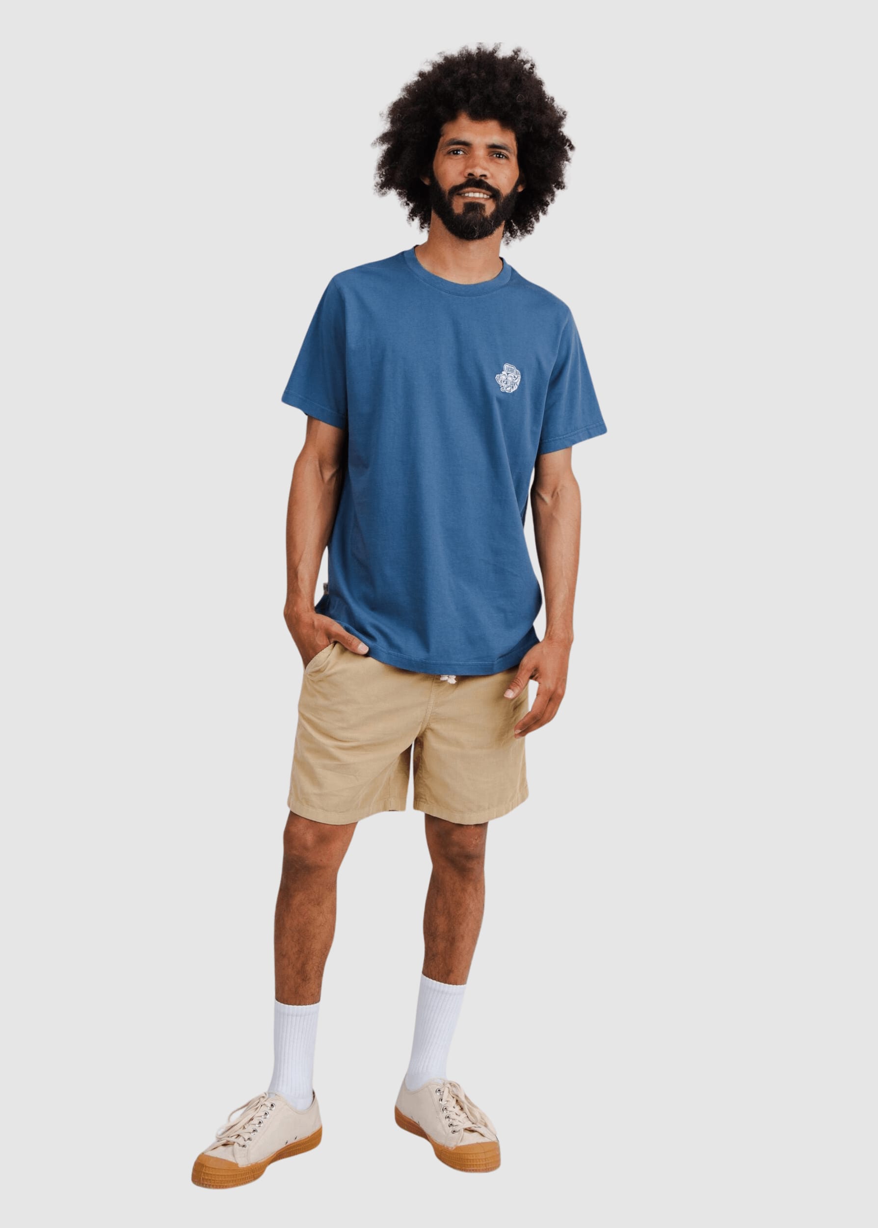 Asis Percales Tigris Regular T-Shirt Blue