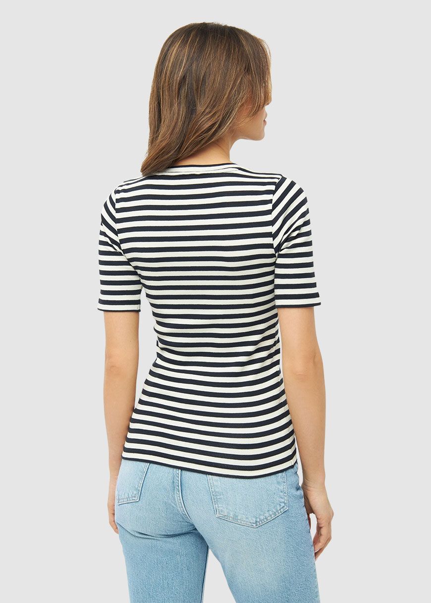 Striped Rib T-Shirt