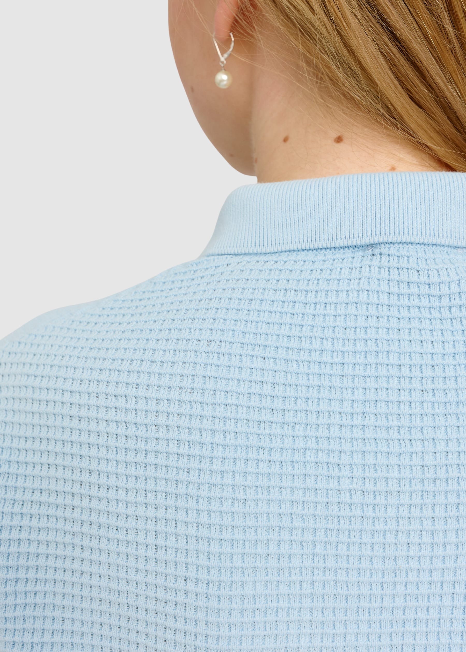 Knit Polo Dream Blue