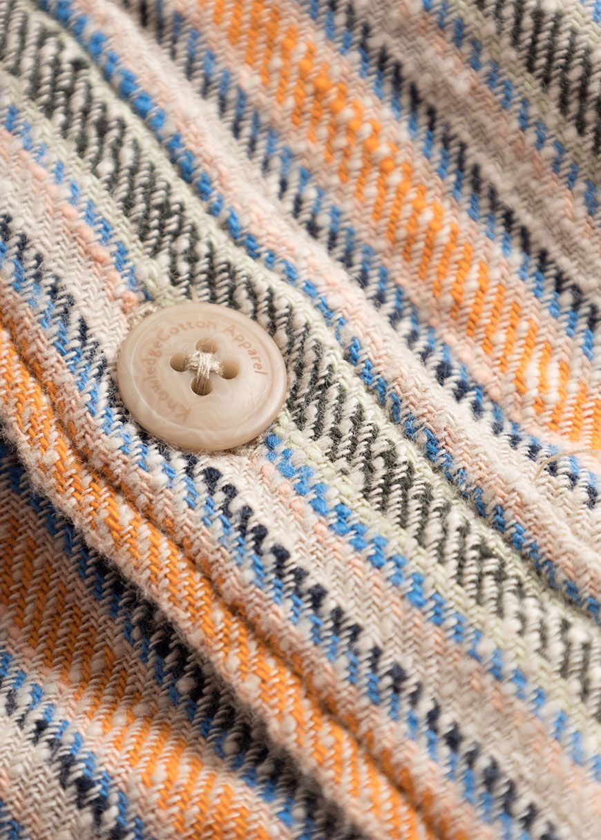 Loose Woven Striped Overshirt Loose Woven Striped Overshirt