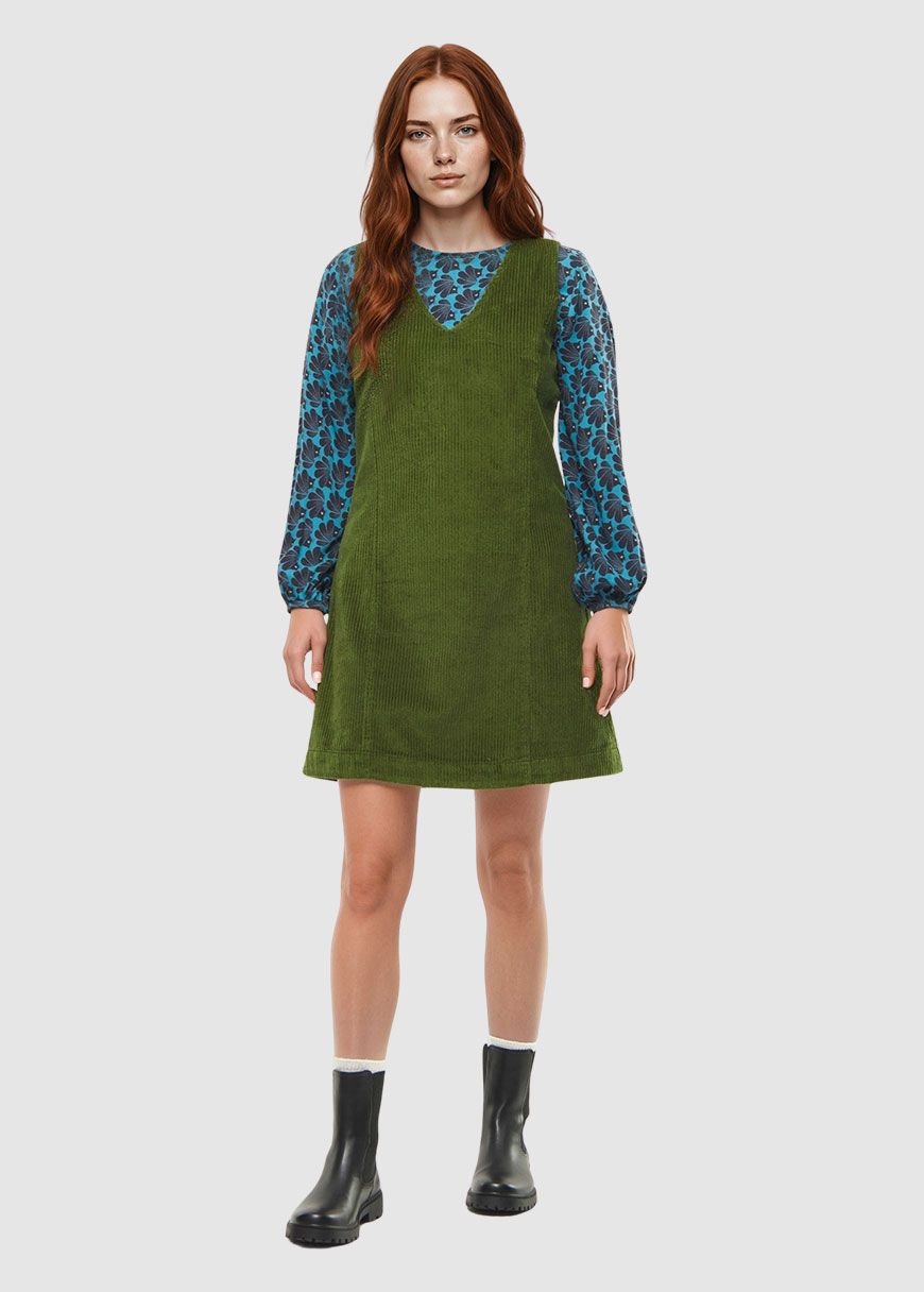 mademoiselle_yeye_plot_twist_pinafore_dress_AW_25_YEYE_G52114_Green_1_dd01087bcc Plot Twist Pinafore Dress