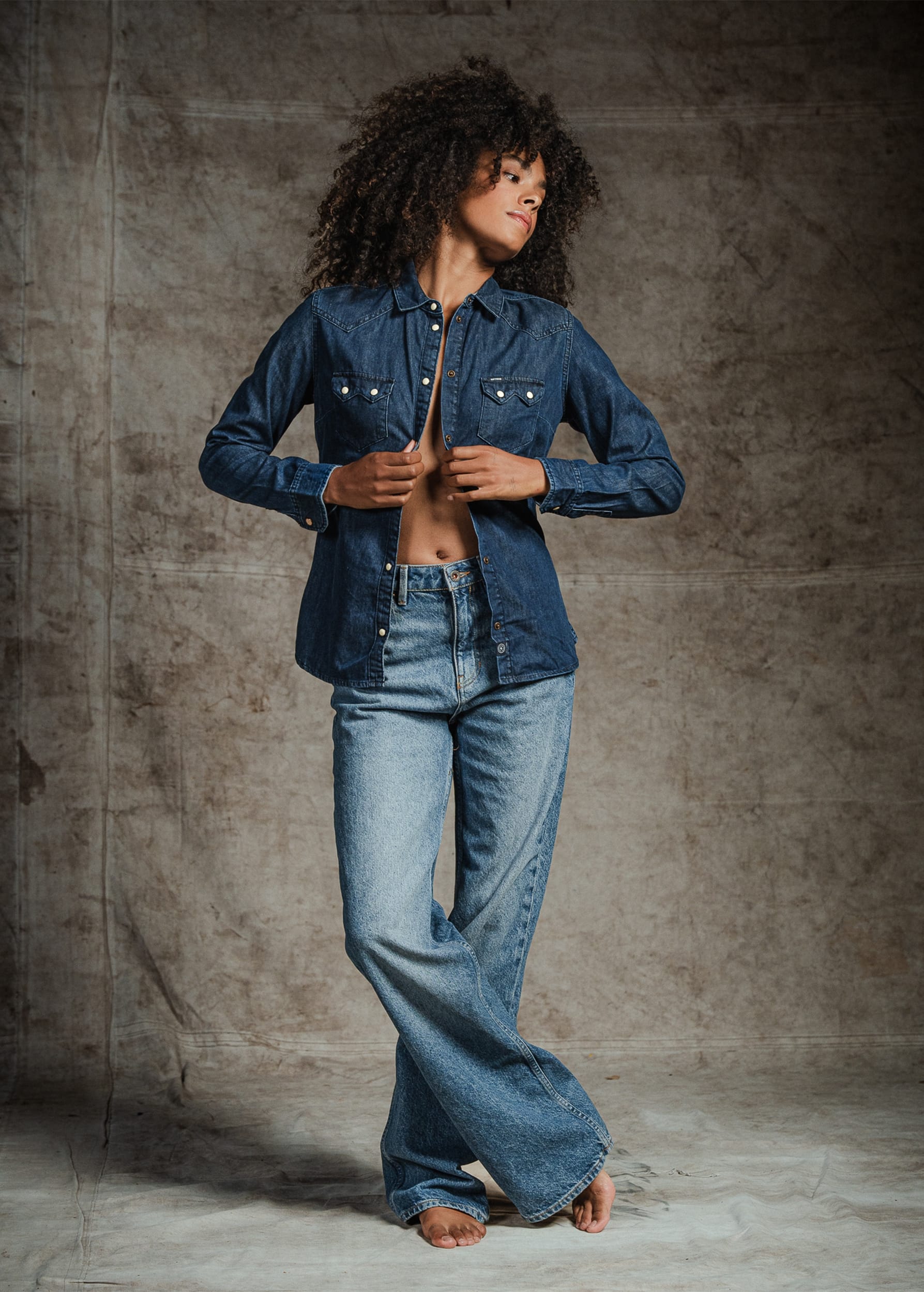 Izabella Straight Old Blue