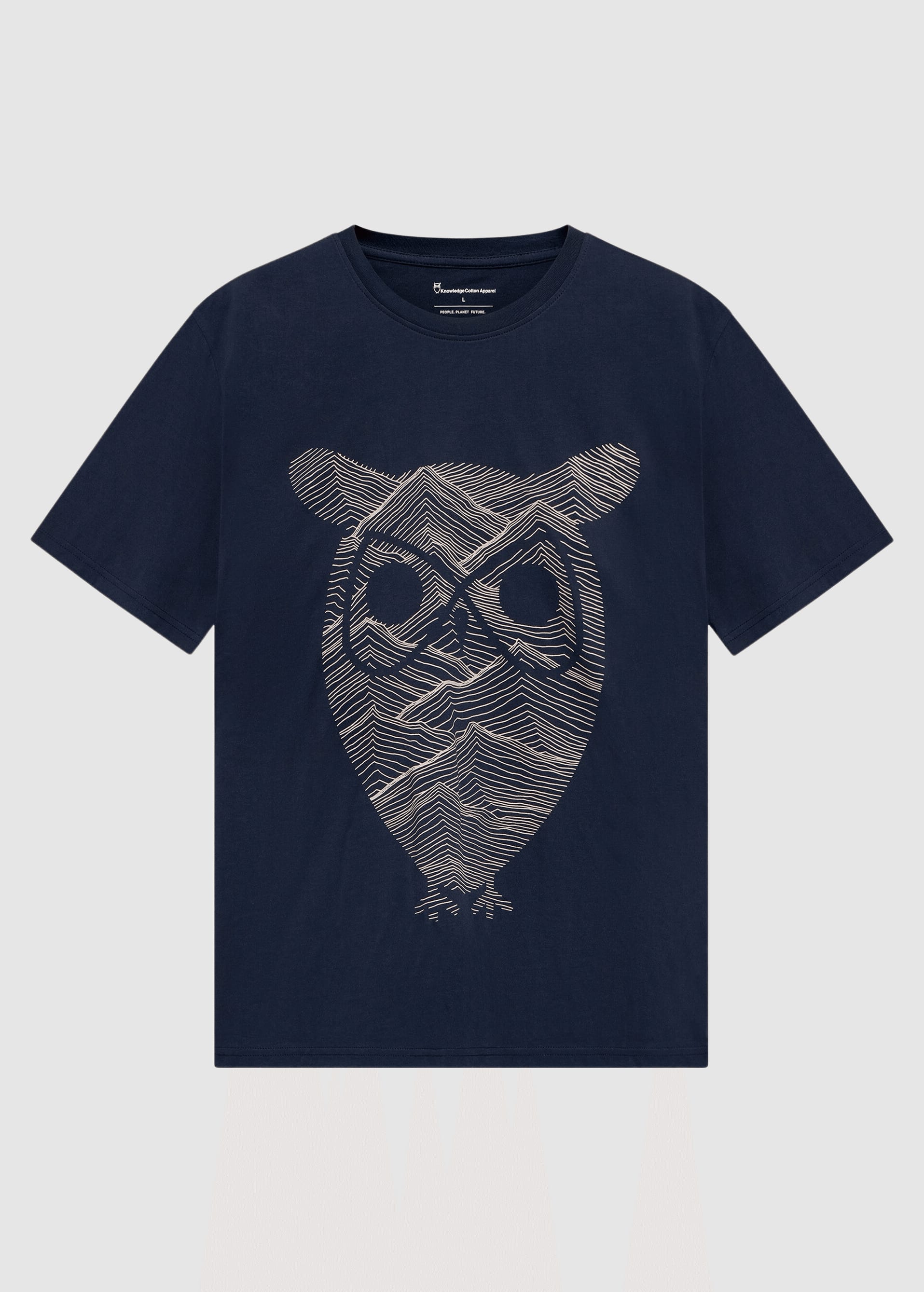 knowledge-cotton-apparel-front-print-t-shirt-night-sky-6.jpeg Front Print T-Shirt Night Sky