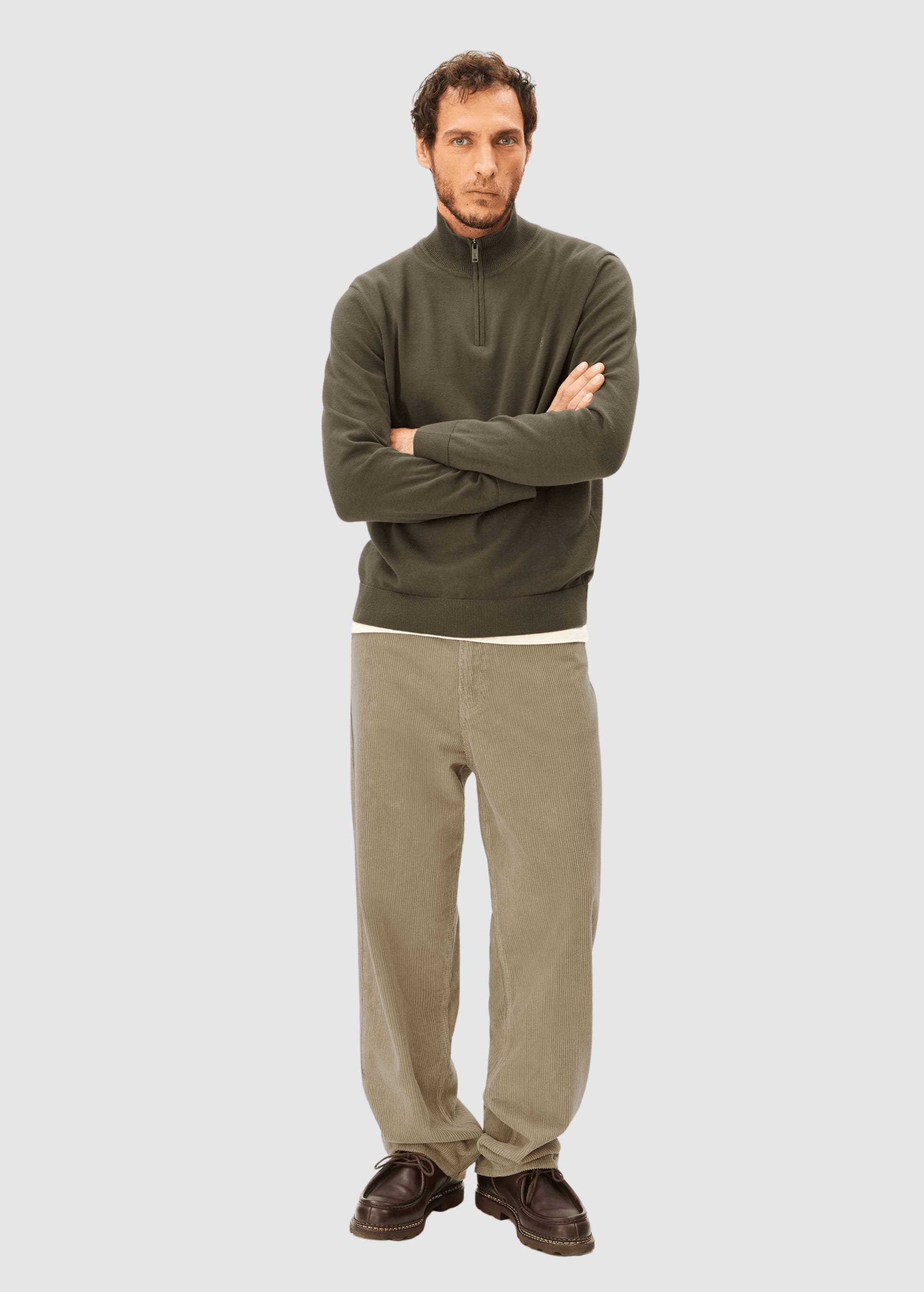 Faabes Knit Sweater Dark Earth